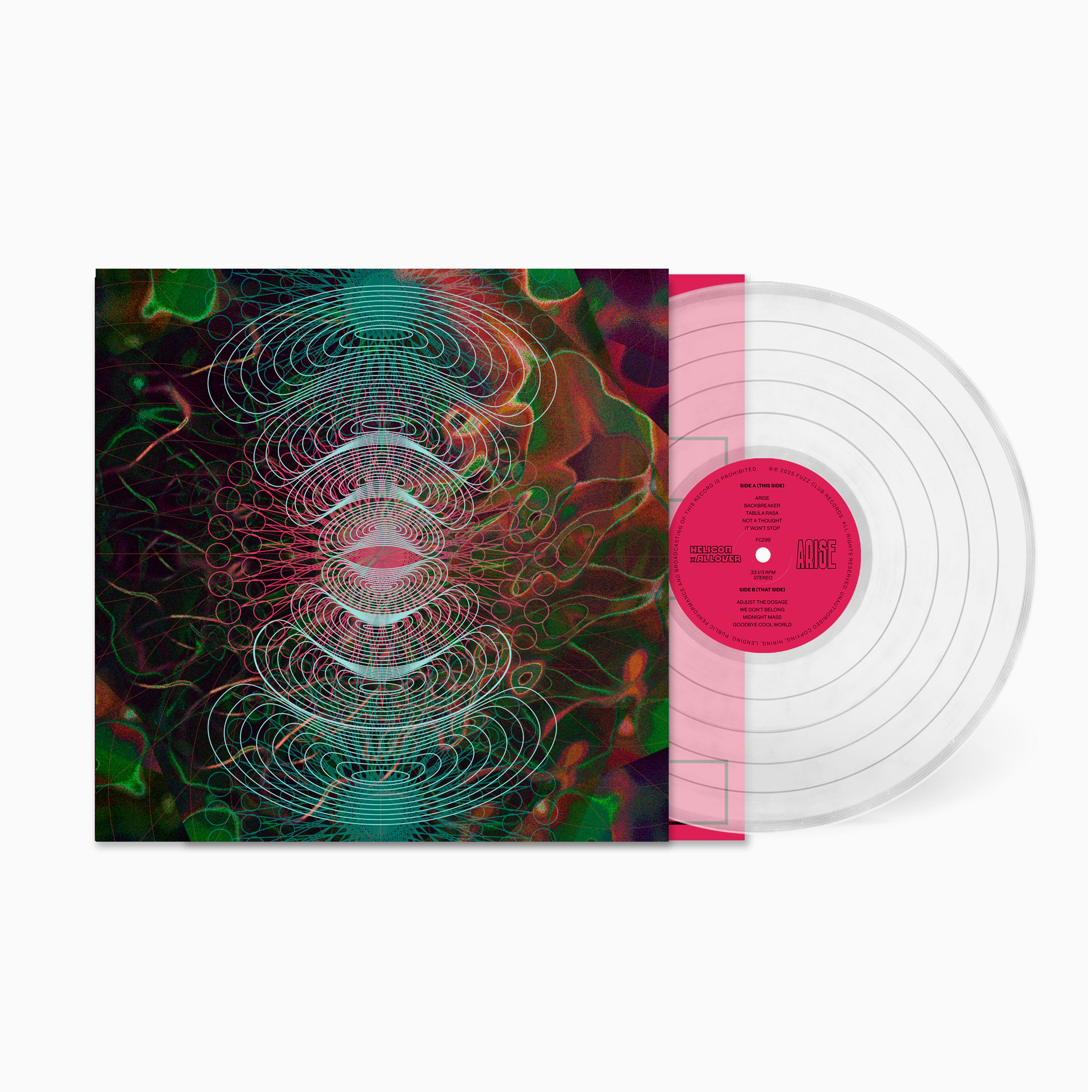 Helicon x Al Lover Arise vinyle LP clear psyché