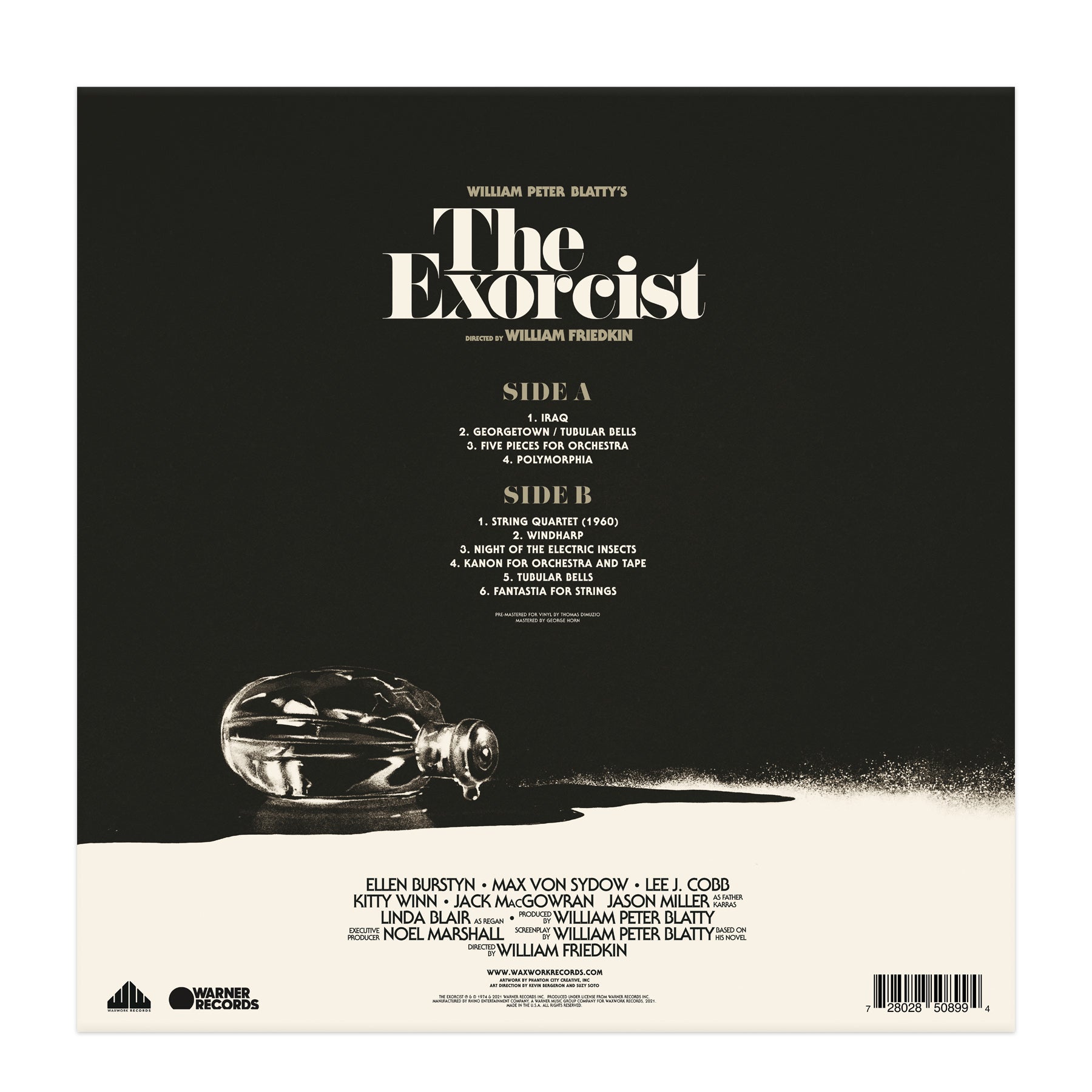 Waxwork Records The Exorcist vinyle 180g couleur