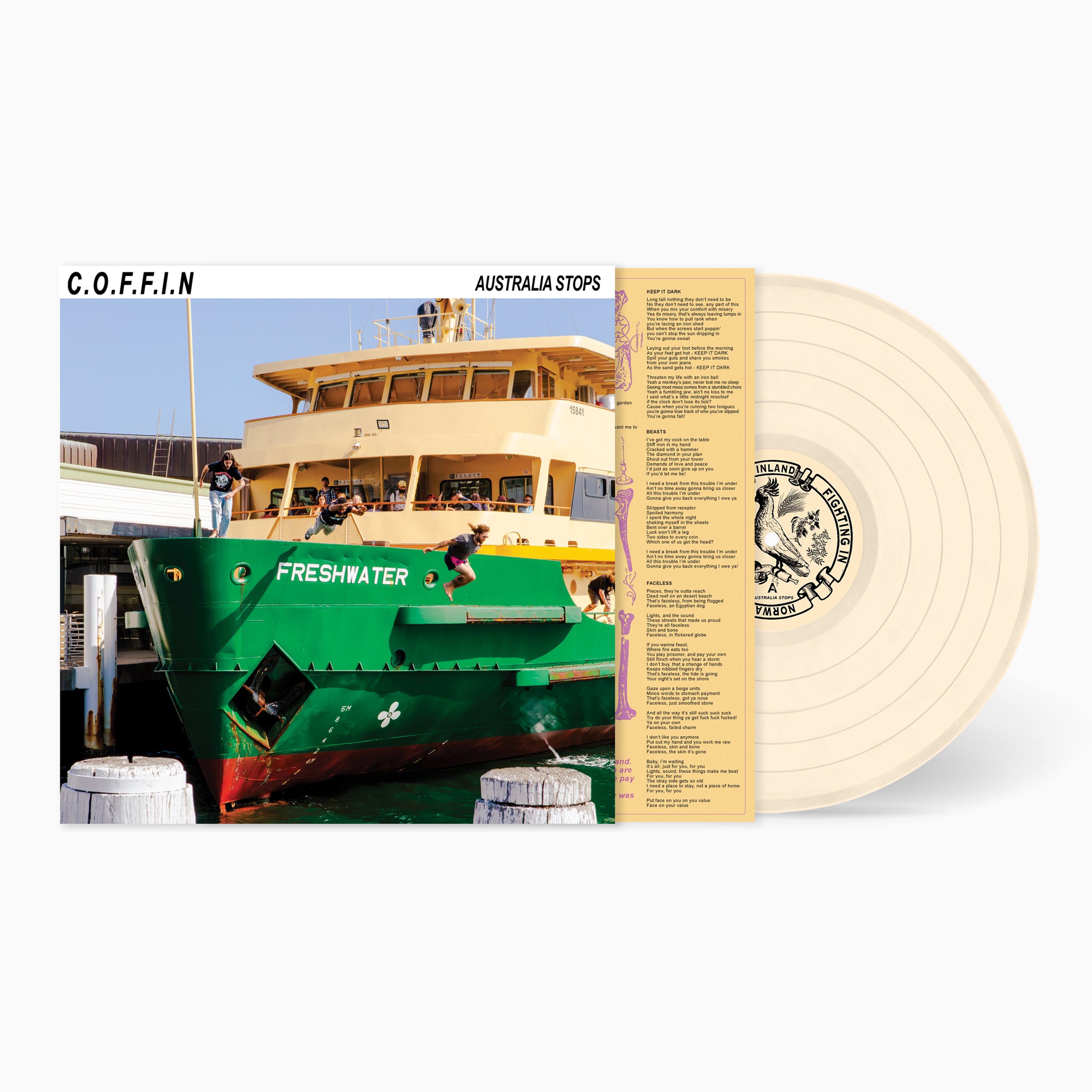 C.O.F.F.I.N Australia Stops vinyle Bone LP 180g
