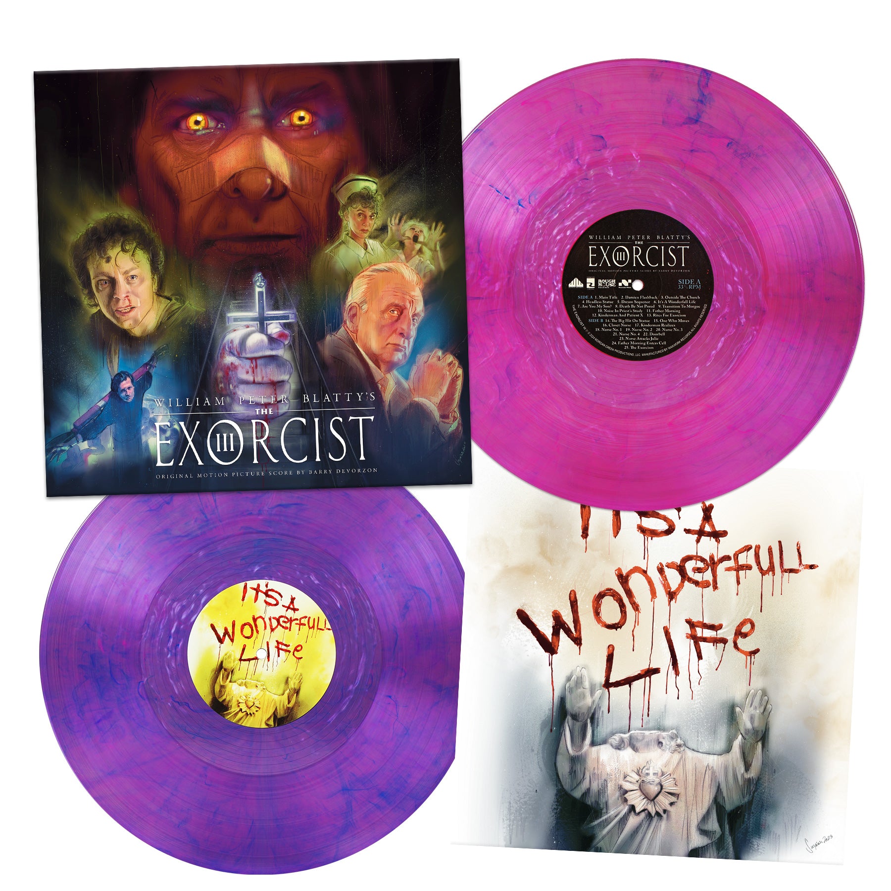 Waxwork Records The Exorcist III vinyle 2LP violet smoke