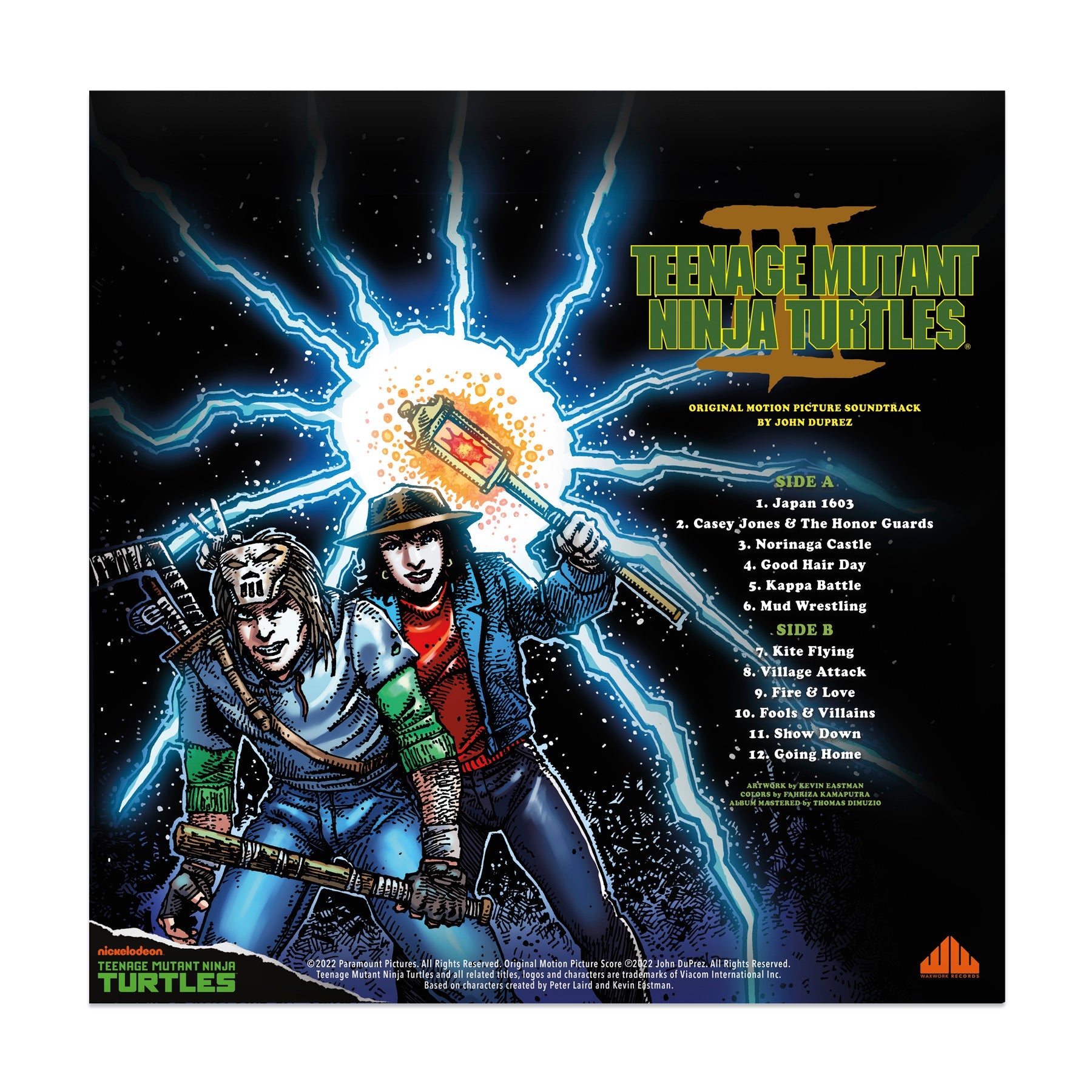 Waxwork Records Tortues Ninja 3 vinyle BO aventure