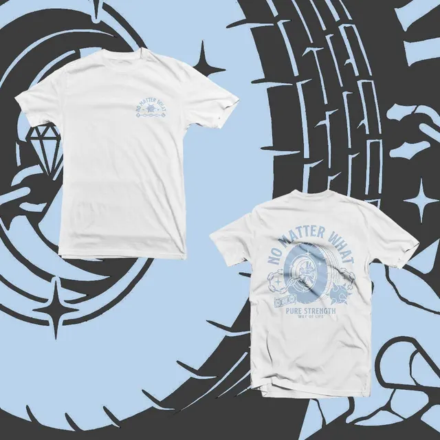 No Matter What Diamond Wheel t-shirt blanc Kariban
