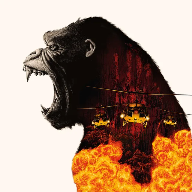 Waxwork Records Kong Skull Island double vinyle lava