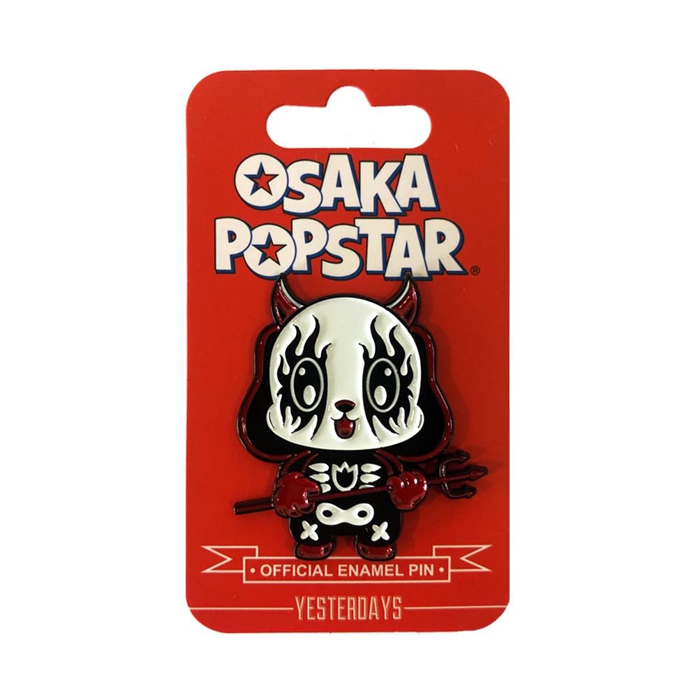 Demented Punk Kawaii Black Metal set 4 pins émail