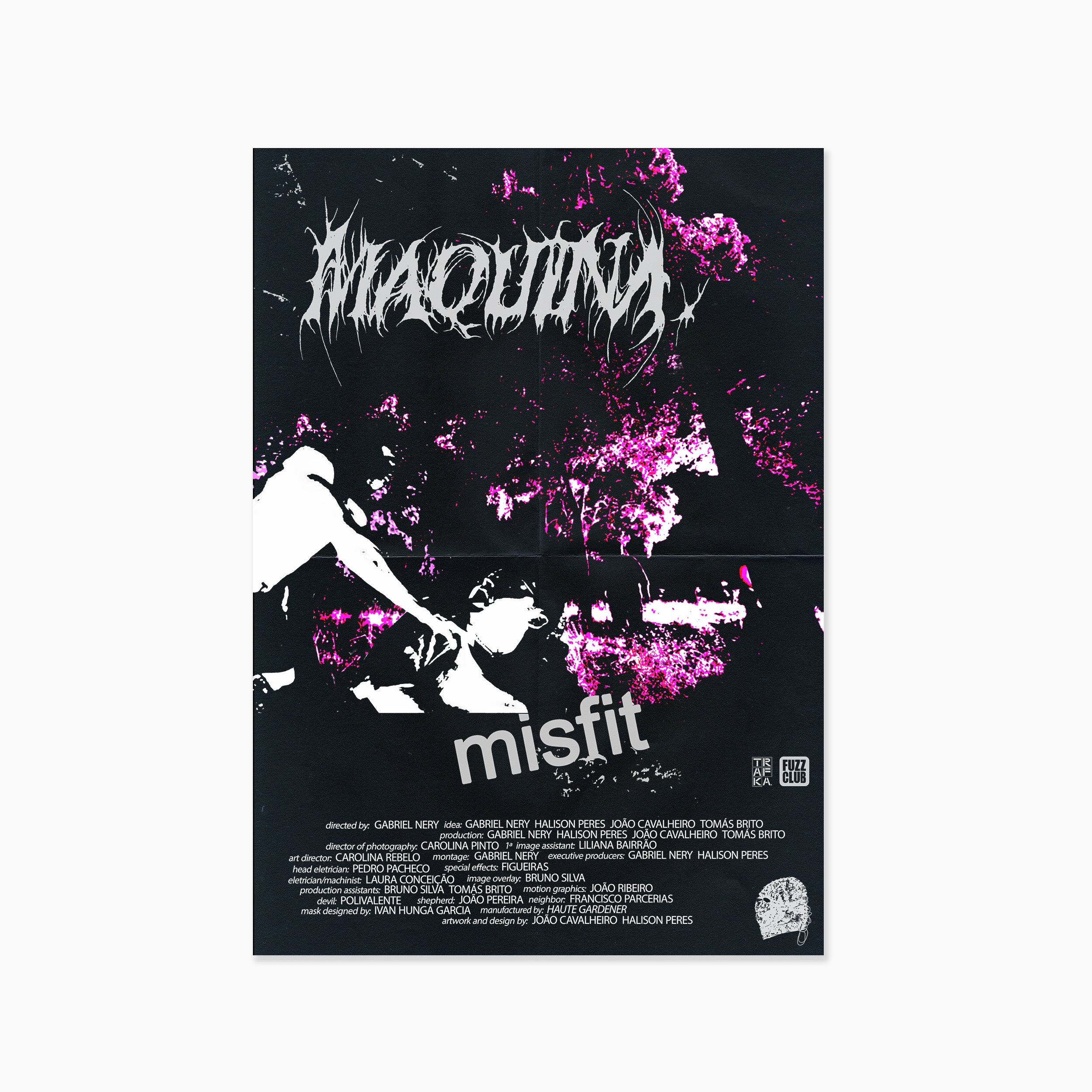 MAQUINA. misfit vinyle 12" noir 180g poster A2