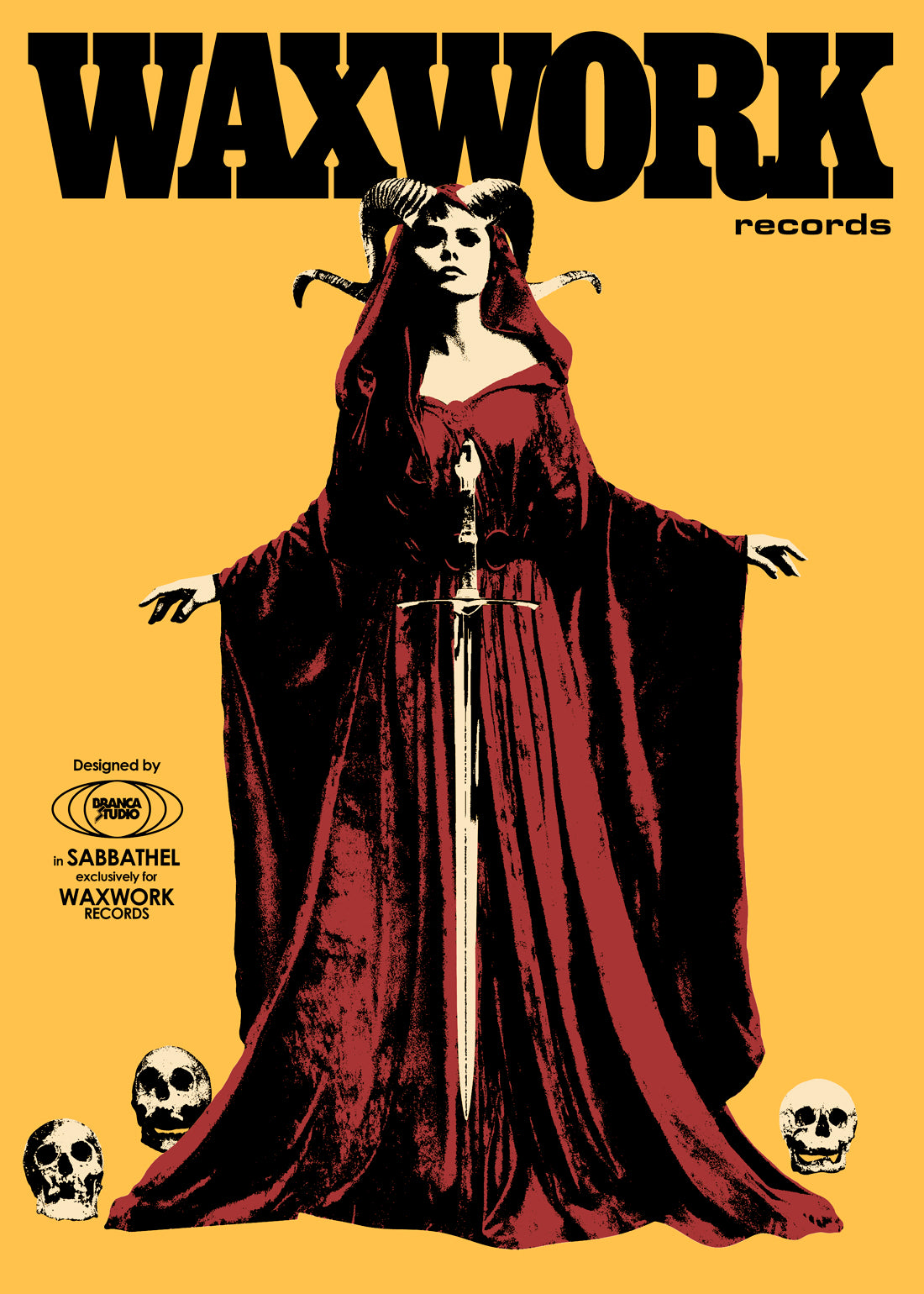 Waxwork Records Lady In Red tee Citrus merch officiel