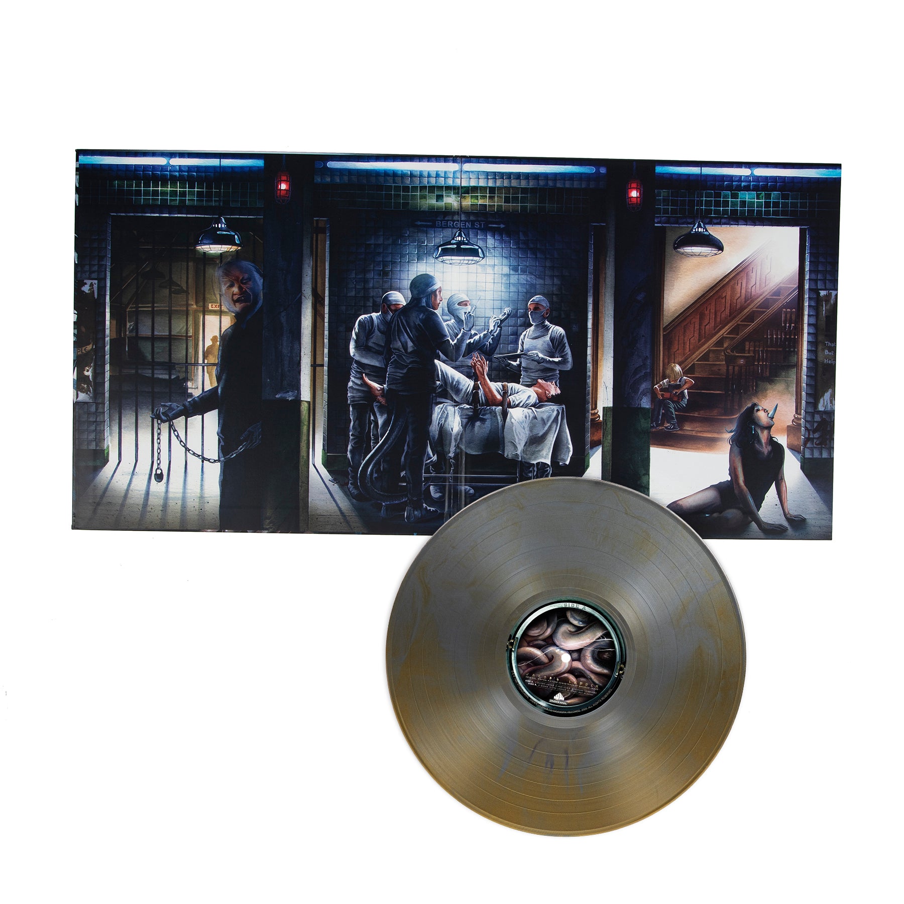 Waxwork Records Jacob's Ladder vinyle argent et or