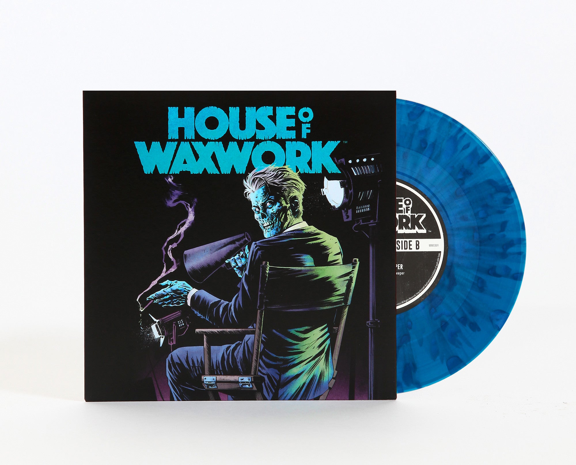 Waxwork Records House of Waxwork 1 comic vinyle bleu