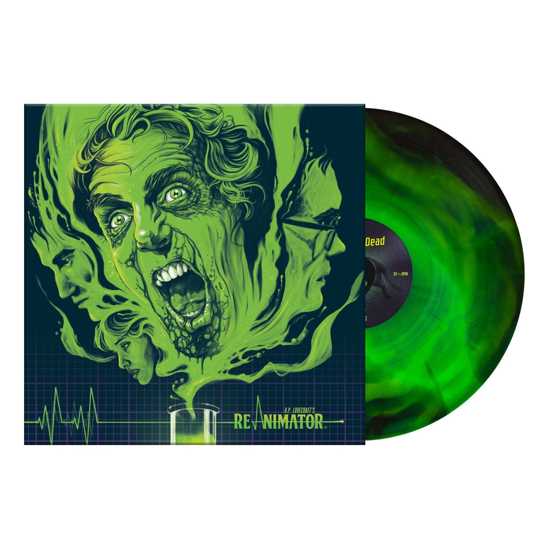 Waxwork Records Re-Animator vinyle vert noir bande originale