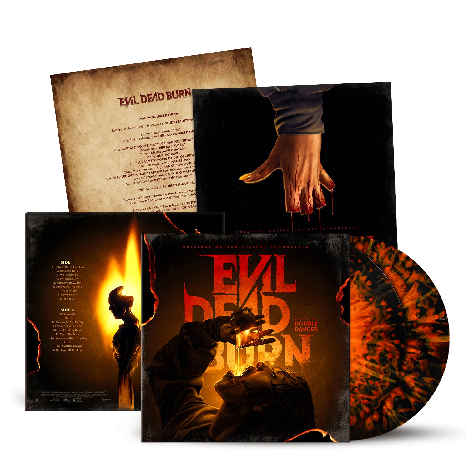 Waxwork Records Evil Dead Burn vinyle double BO préco