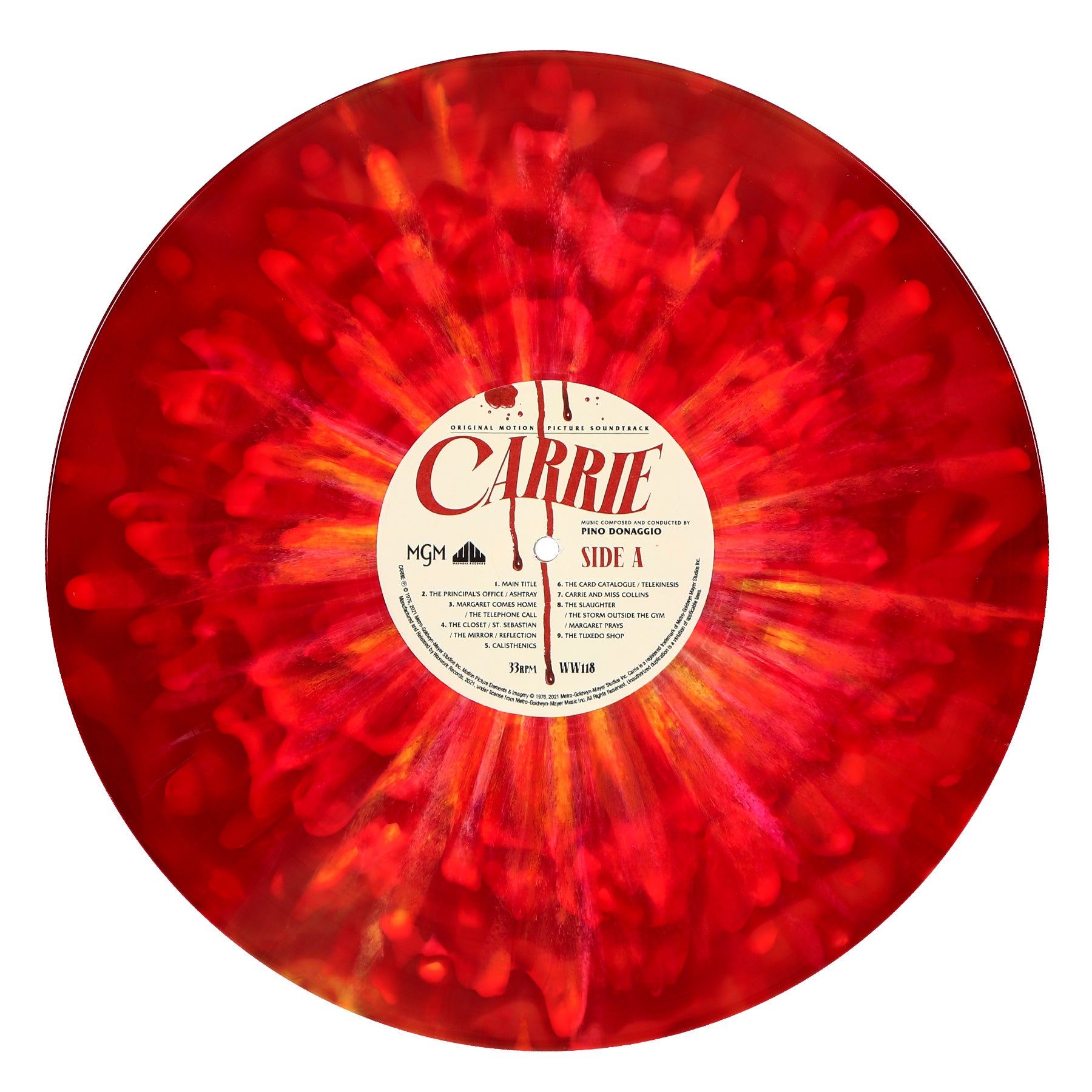 Waxwork Records Carrie vinyle double LP Prom Fire