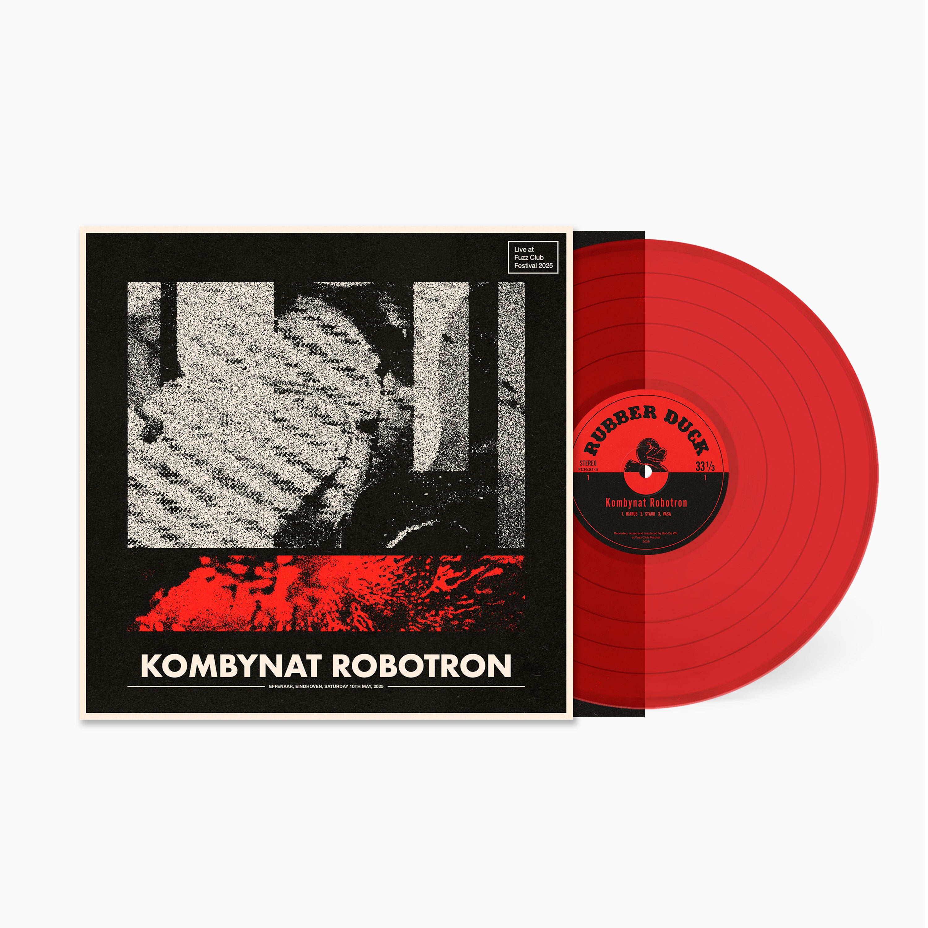 Kombynat Robotron Live At Fuzz Club Festival 25 vinyle rouge