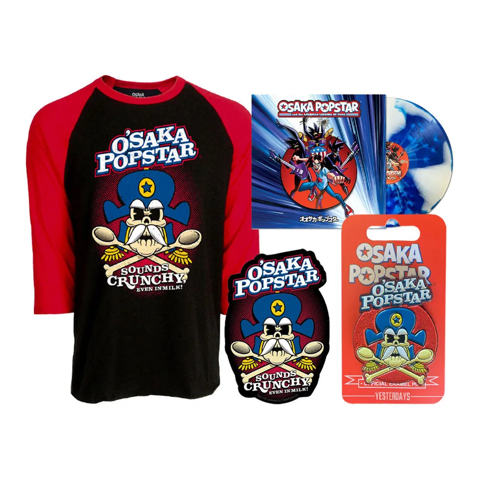 Osaka Popstar American Legends bundle vinyle splatter + textile
