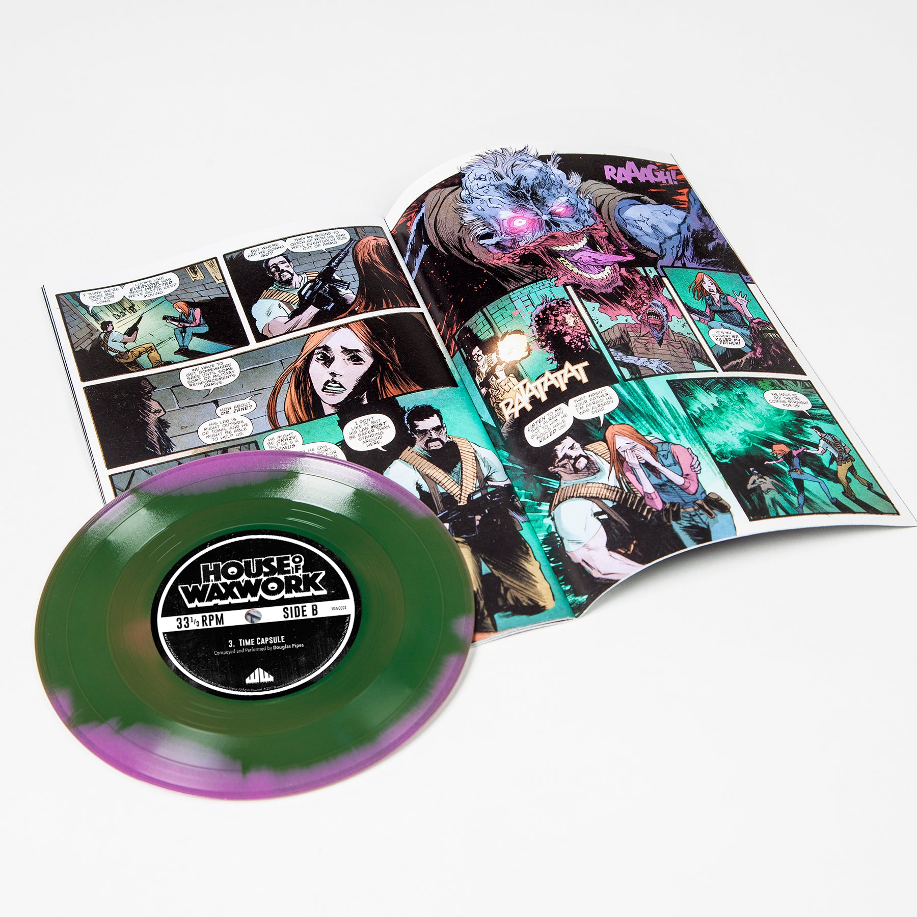 Waxwork Records House of Waxwork 2 comic + vinyle 7" horreur