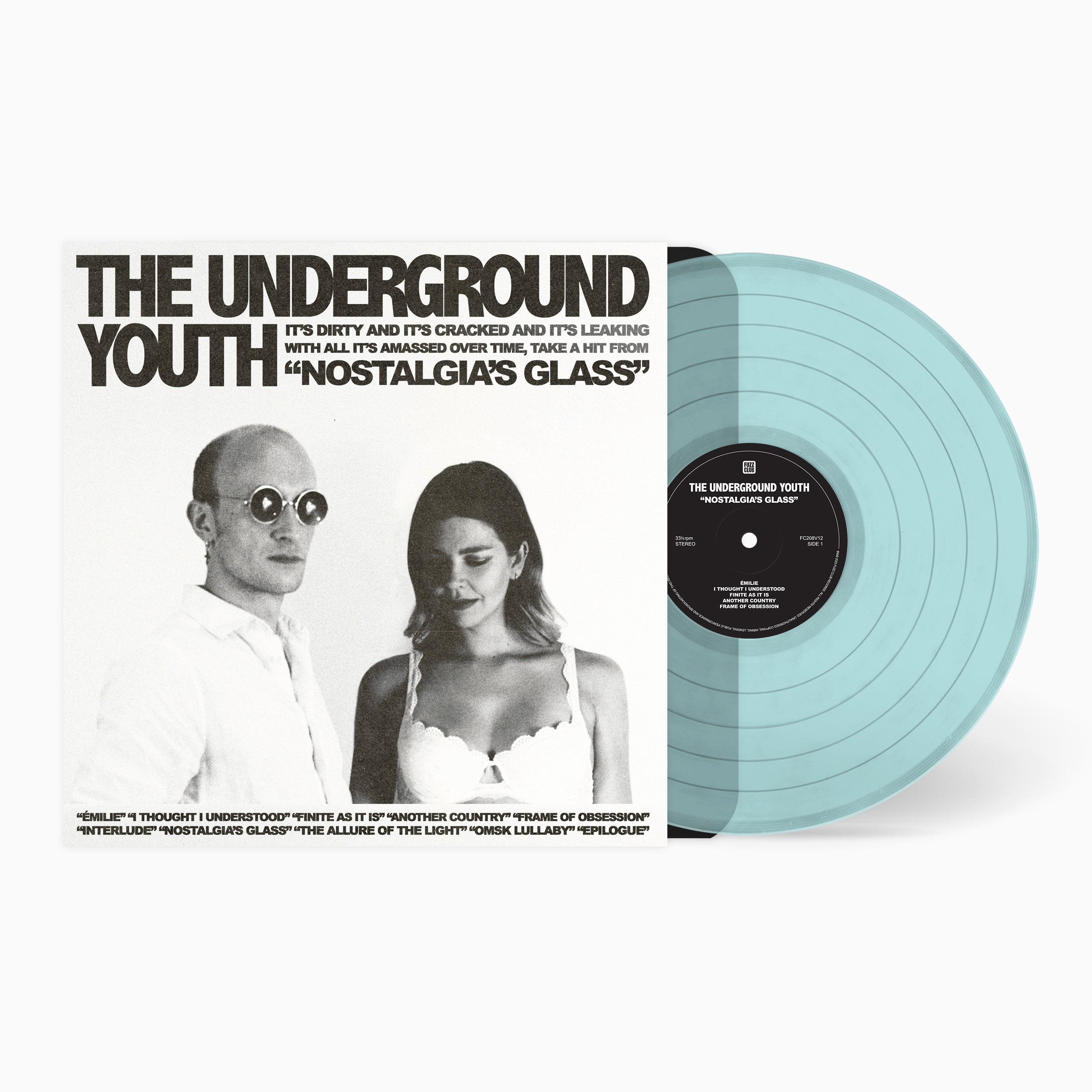 The Underground Youth Nostalgia's Glass vinyle bleu post-punk