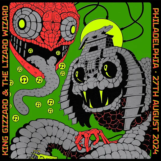 King Gizzard And The Lizard Wizard Live in Philadelphia 24 coffret vinyle 4LP