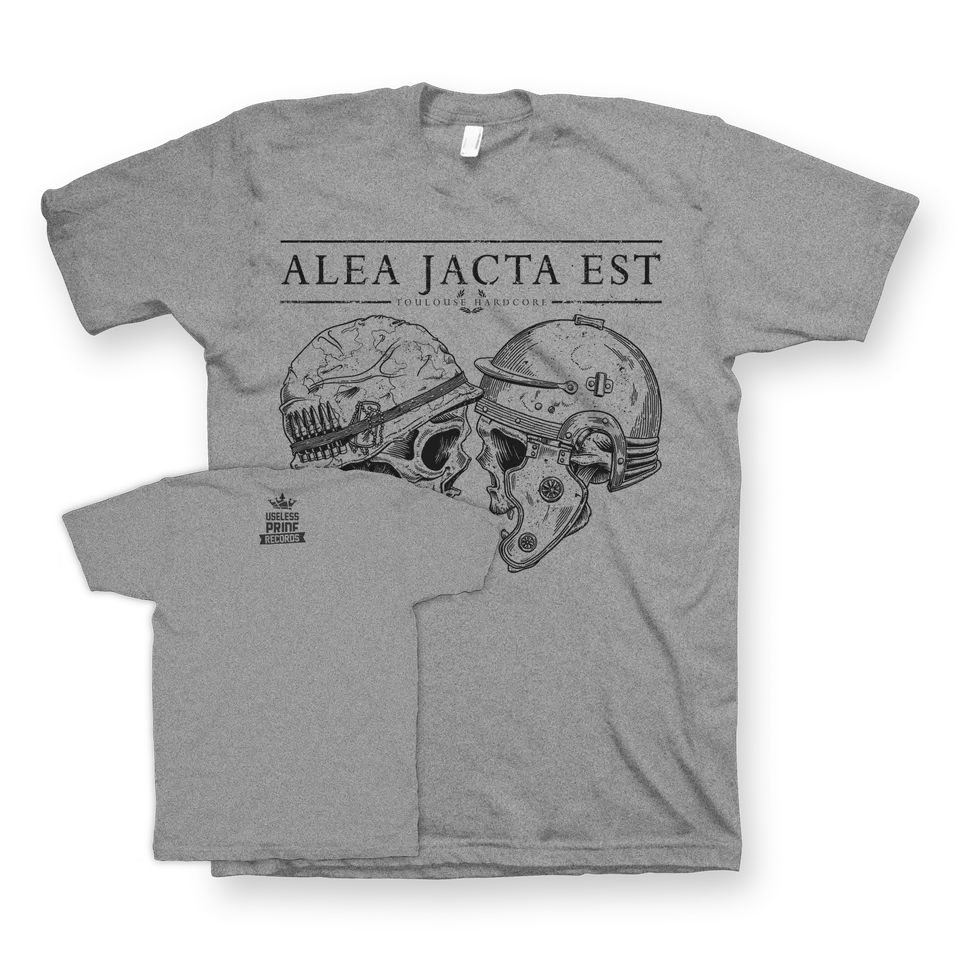 Alea Jacta Est Skull t-shirt gris 100% coton