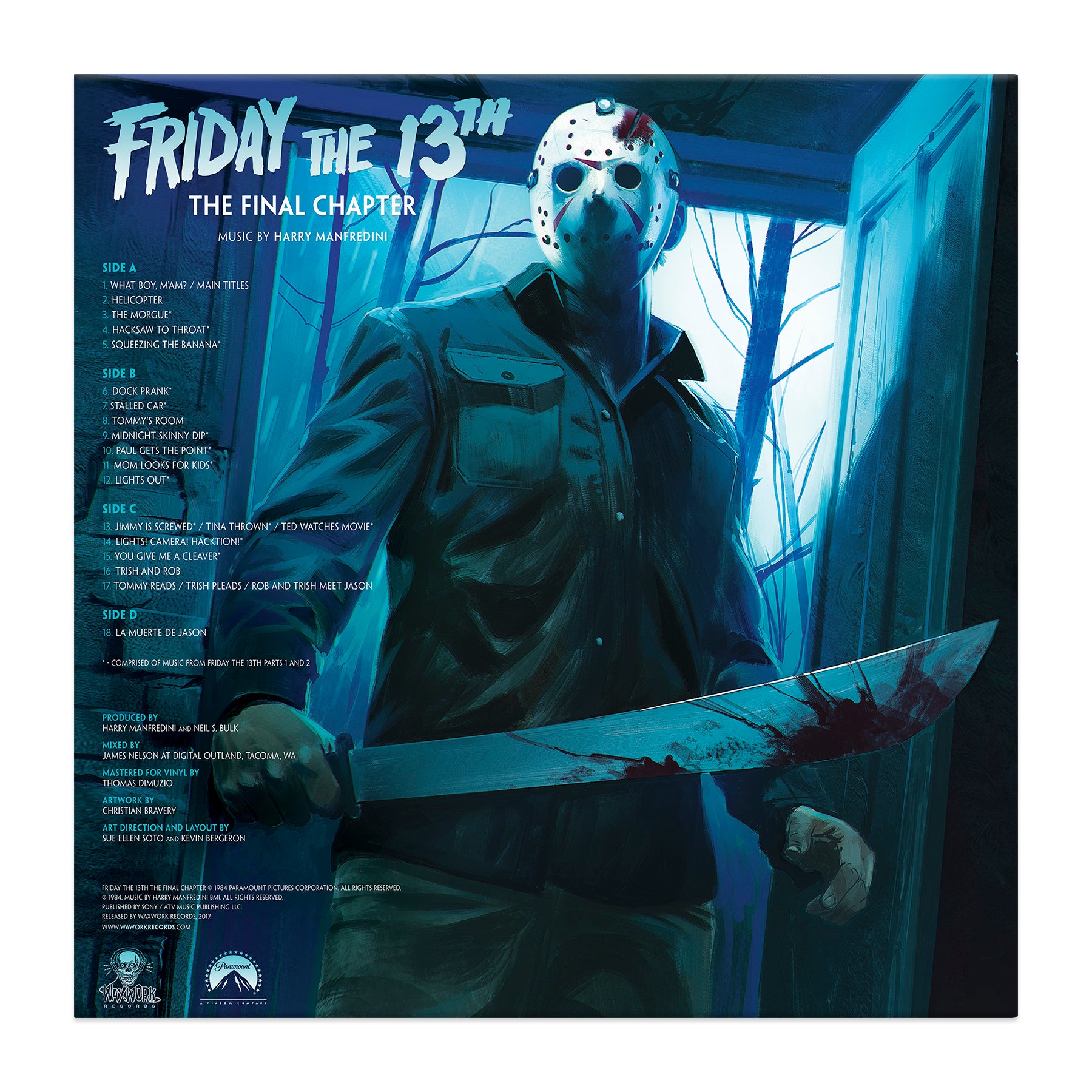Waxwork Records Friday the 13th Final Chapter double vinyle collector