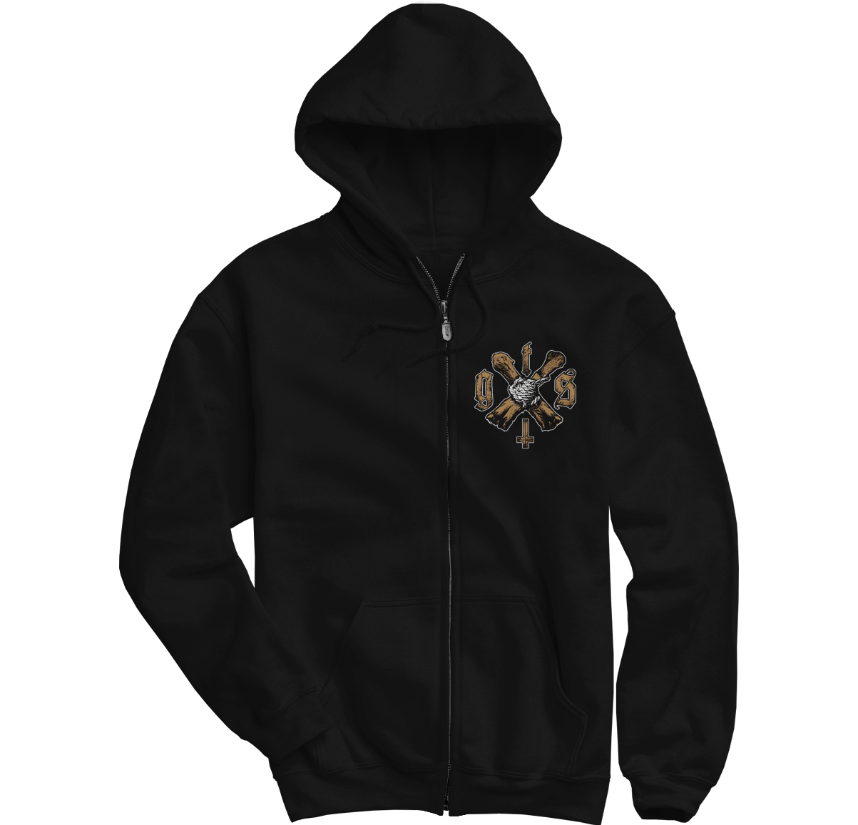 Get The Shot Boar hoodie zippé noir à capuche