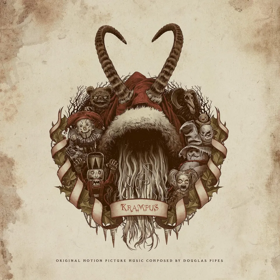 Waxwork Records Krampus vinyle 2LP Candy Cane