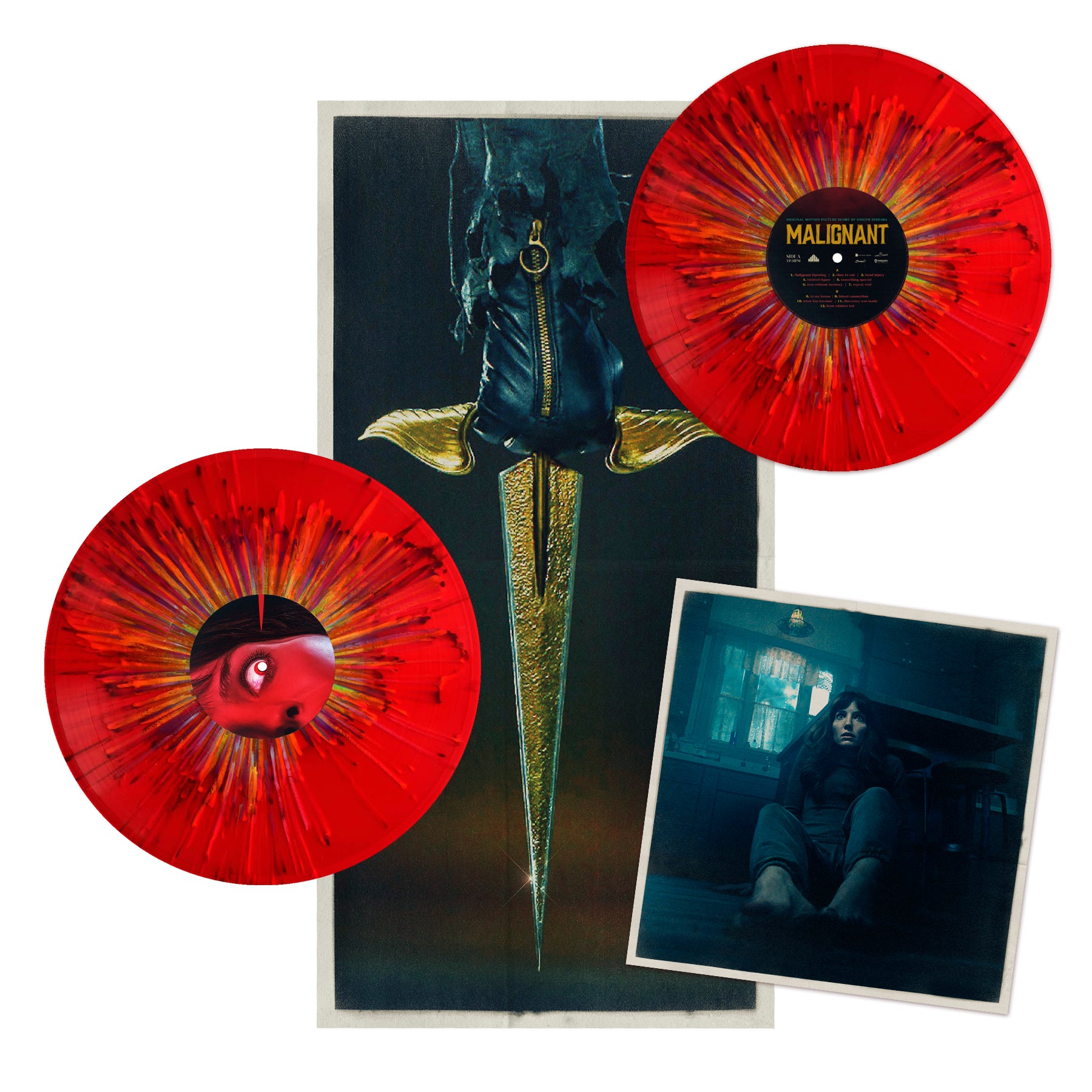 Waxwork Records Malignant vinyle double LP Blood Red score