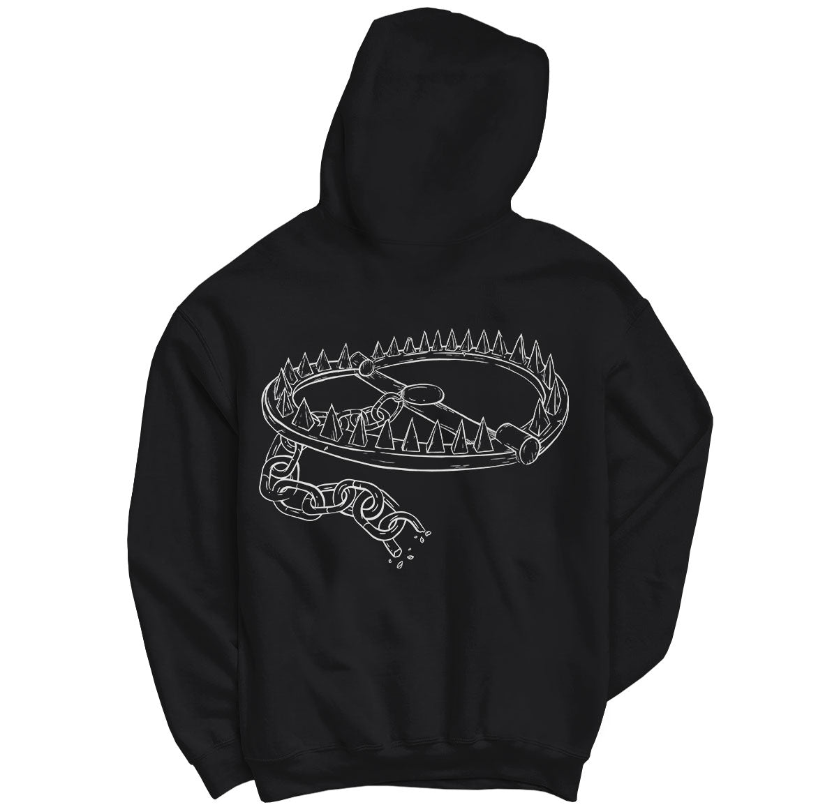 Useless Pride Forgive Hoodie noir Logo épais 350 g