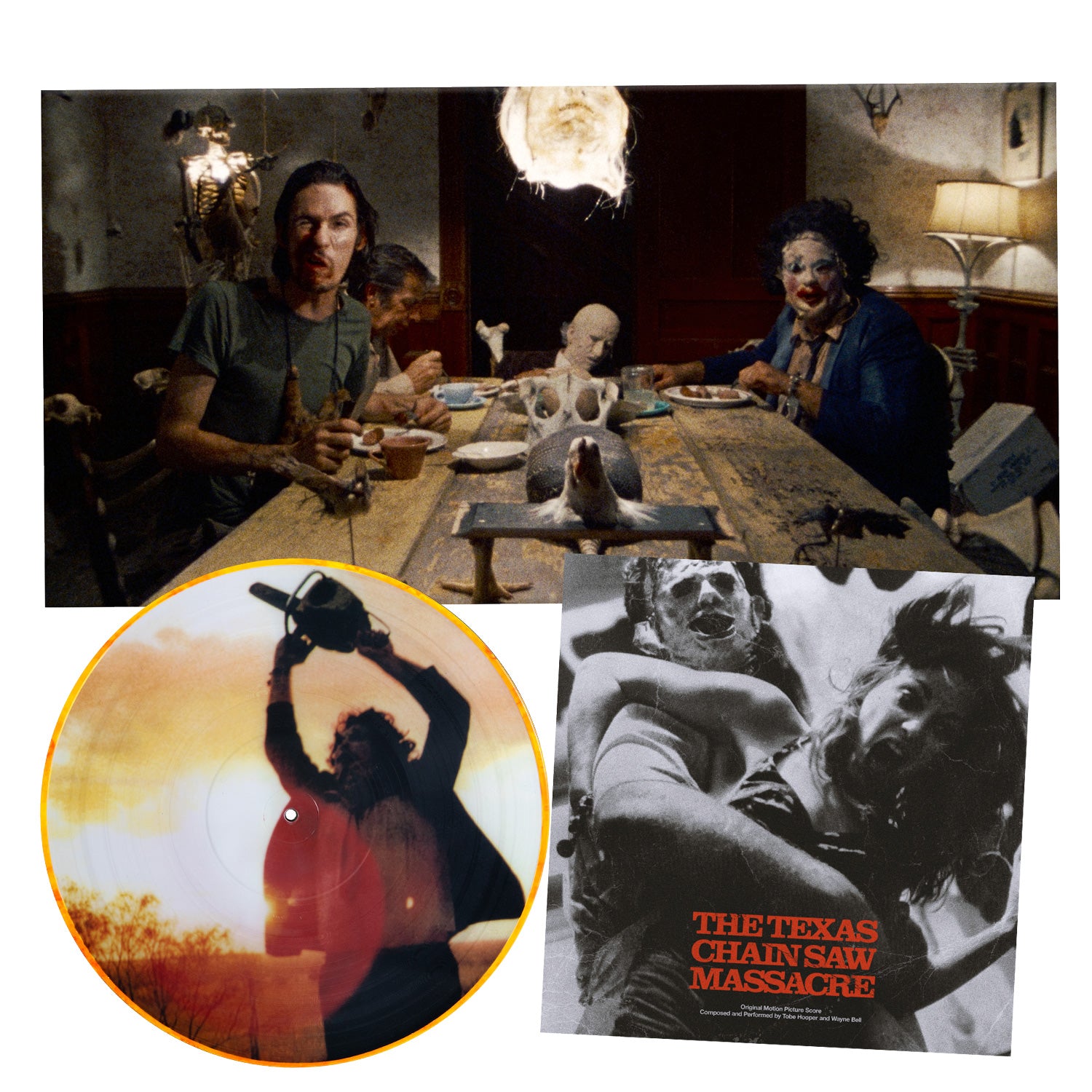 Waxwork Records Texas Chain Saw Massacre vinyle BO 50e