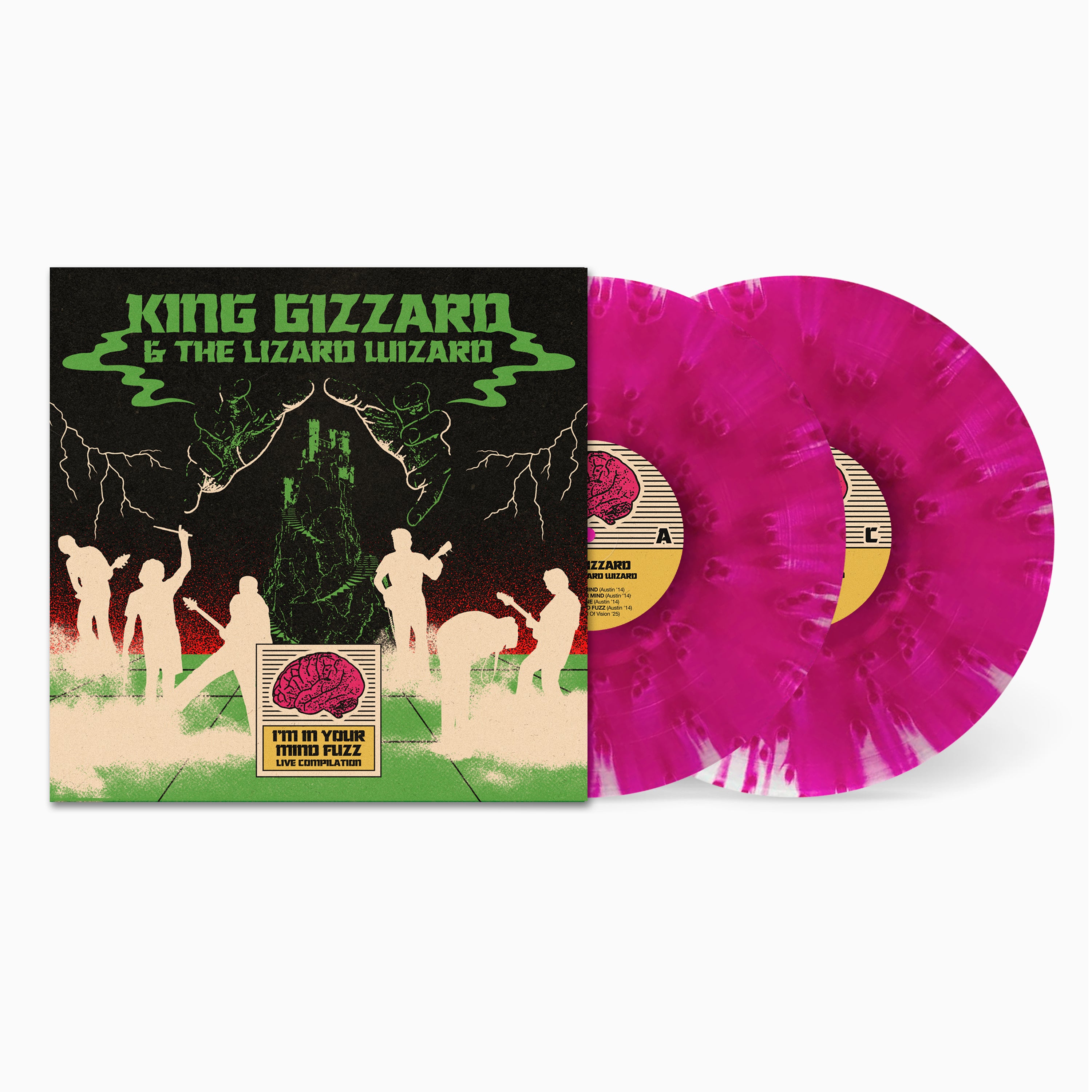King Gizzard I’m In Your Mind Fuzz Live vinyle double gatefold numéroté
