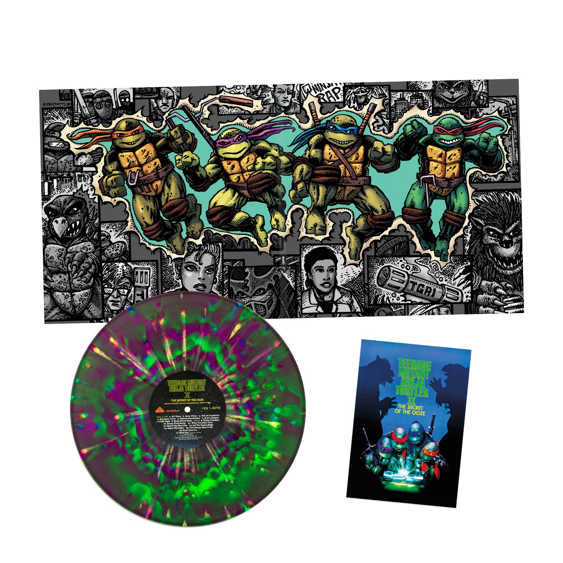 Waxwork Tortues Ninja 2 vinyle score complet John Du Prez