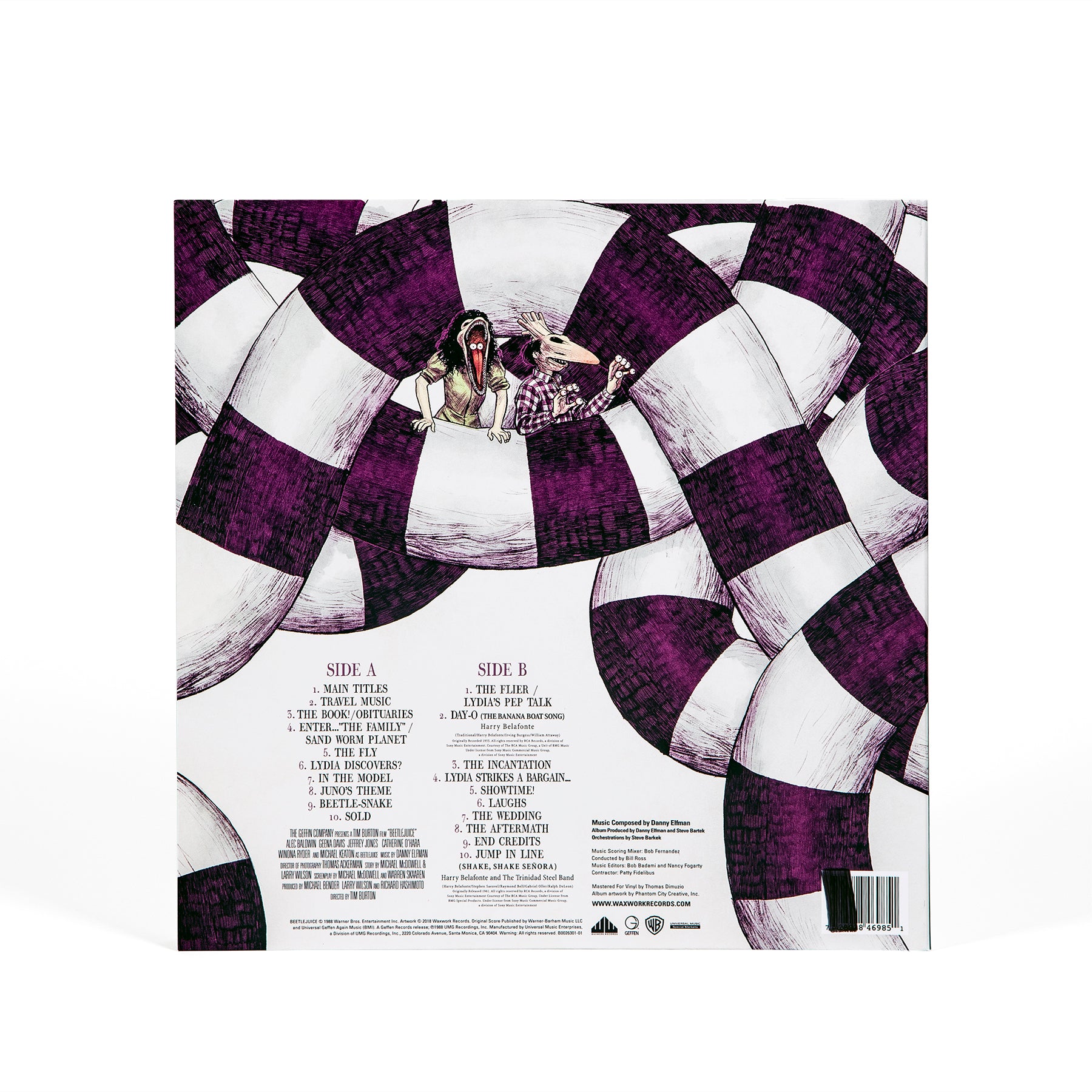 Waxwork Records Beetlejuice vinyle swirl 180g Danny Elfman