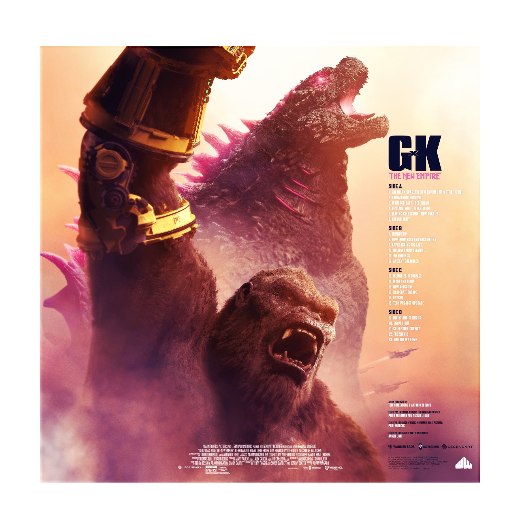 Waxwork Records Godzilla x Kong vinyle bande originale 23 titres
