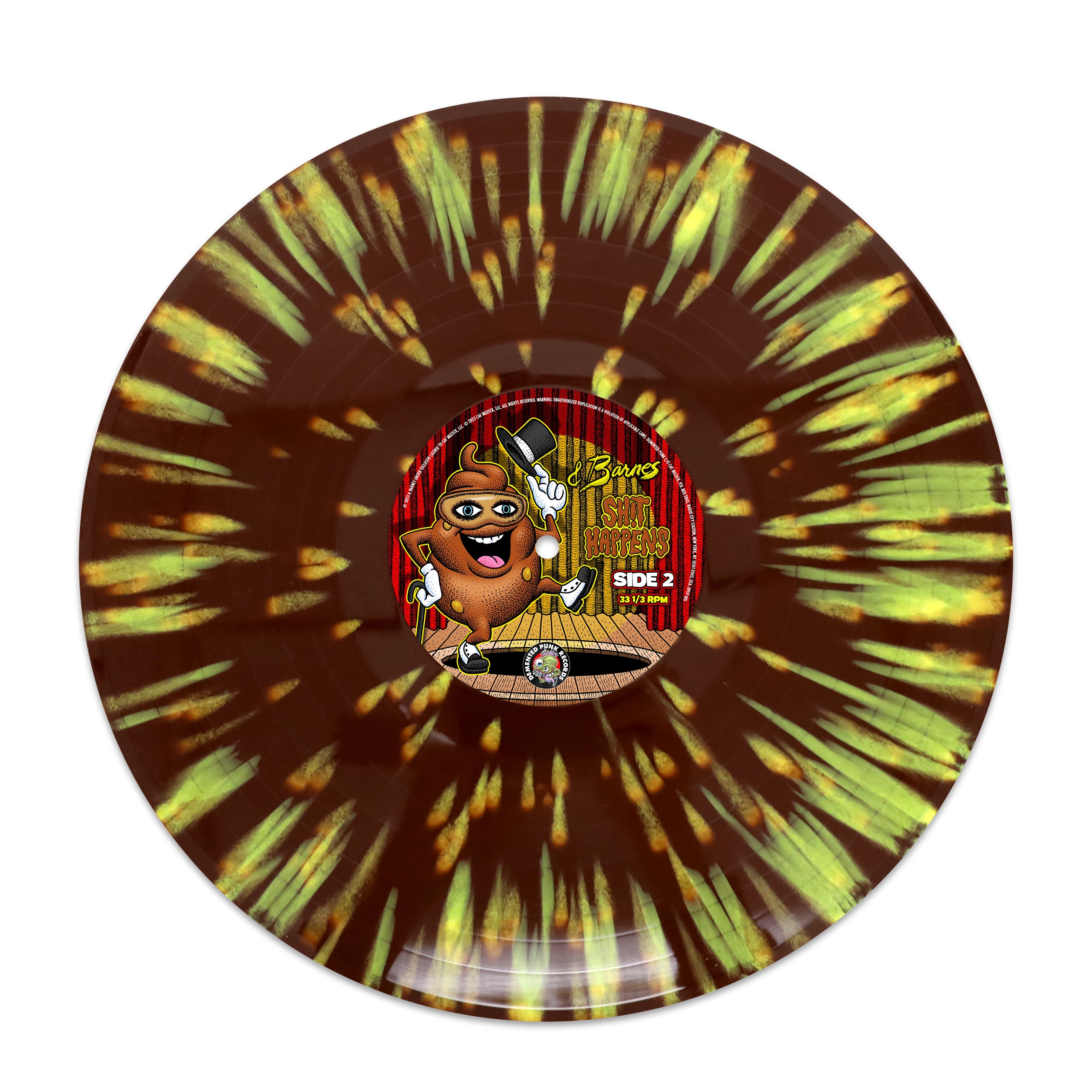 Demented Punk Barnes Shit Happens bundle vinyle dédicacé