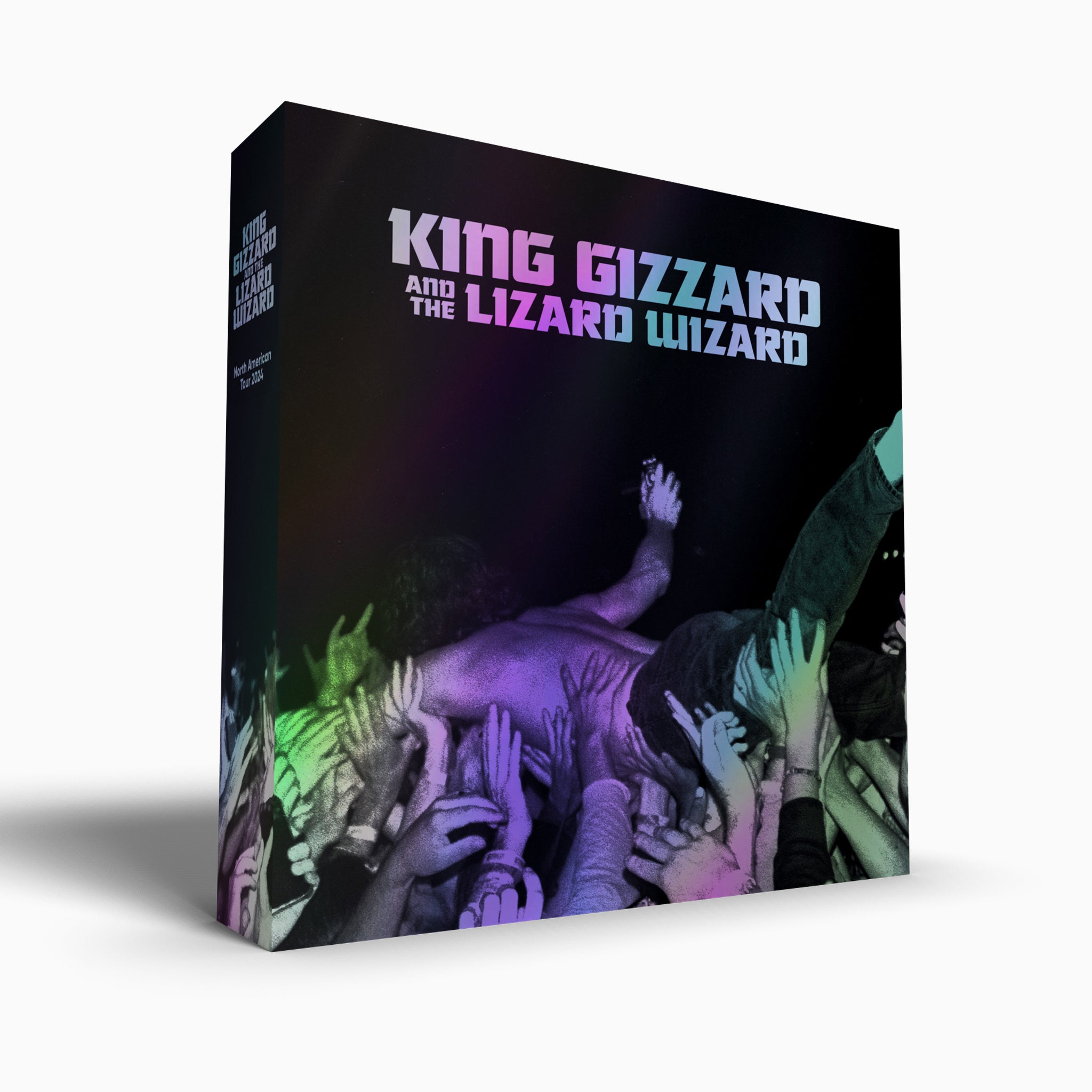 King Gizzard Tour 2024 coffret rainbow 8 vinyles livre