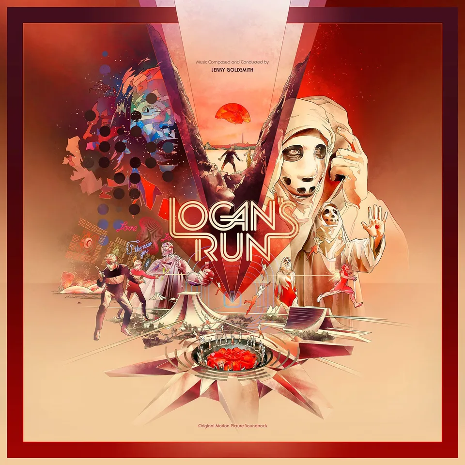 Waxwork Records Logan's Run vinyle 2LP rouge vert Goldsmith