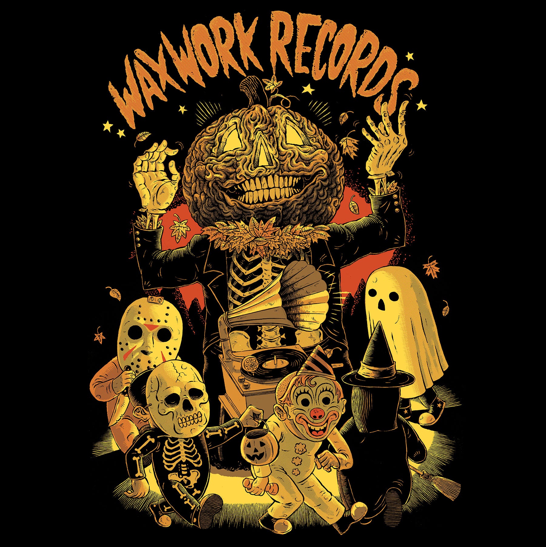 Waxwork Records Sam Heimer Tee t-shirt noir taille XL