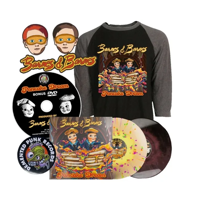 Barnes & Barnes Pancake Dream bundle vinyle 2LP splatter signé
