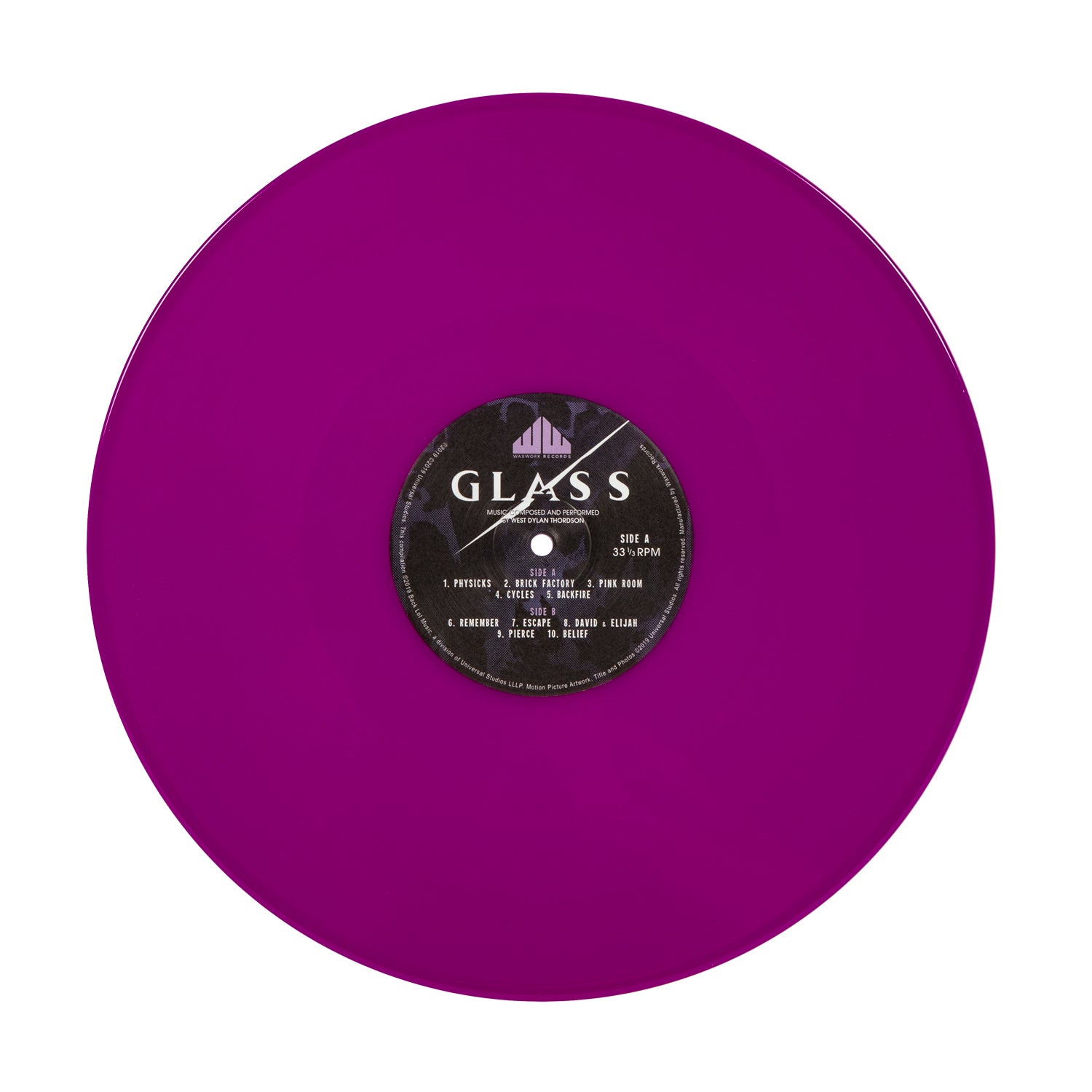 Waxwork Records Glass vinyle bande originale Thordson