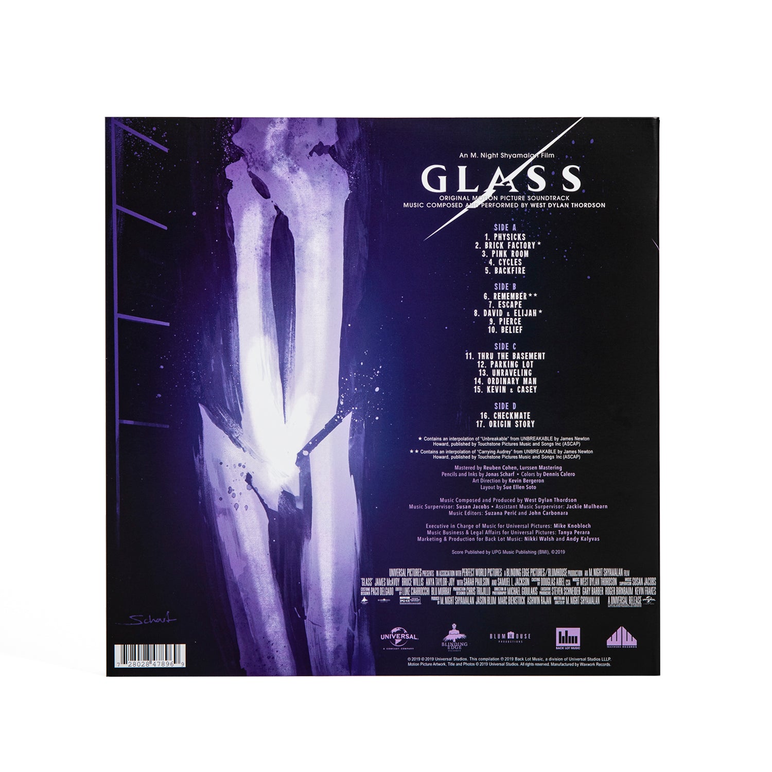 Waxwork Records Glass vinyle bande originale Thordson