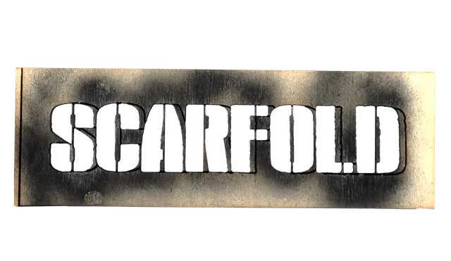 Scarfold Stencil goodies pochoir logo officiel
