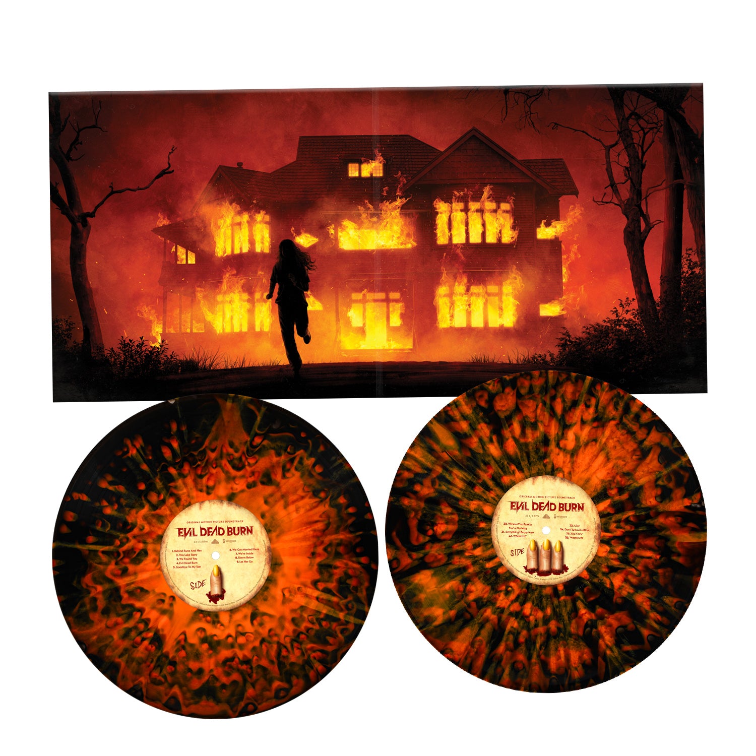Waxwork Records Evil Dead Burn vinyle double BO préco