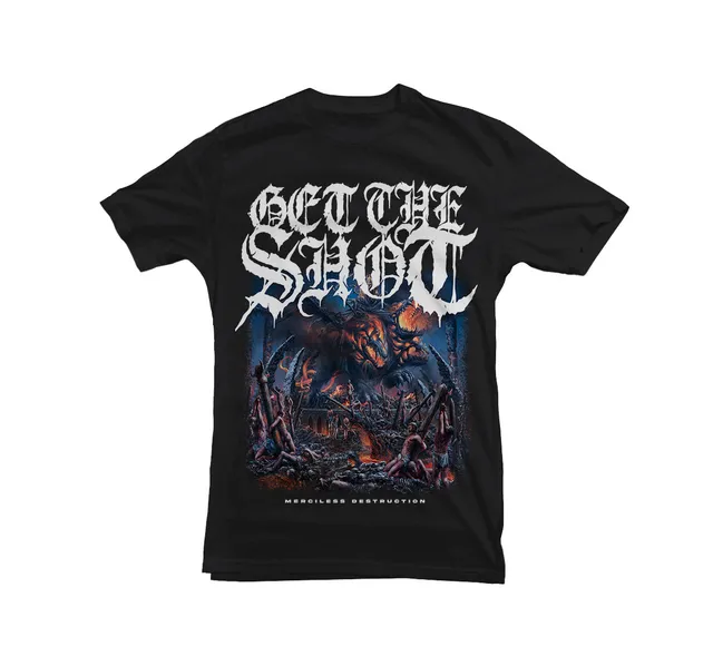 GET THE SHOT Merciless Destruction t-shirt noir coton bio