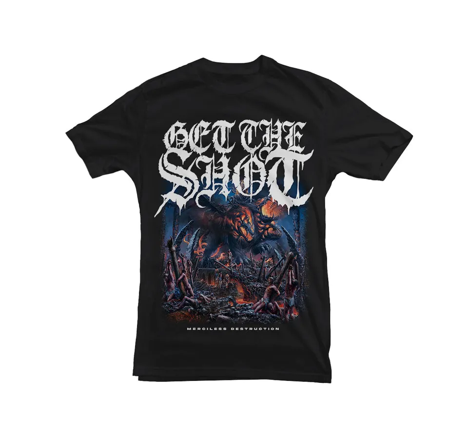 GET THE SHOT Merciless Destruction t-shirt noir coton bio