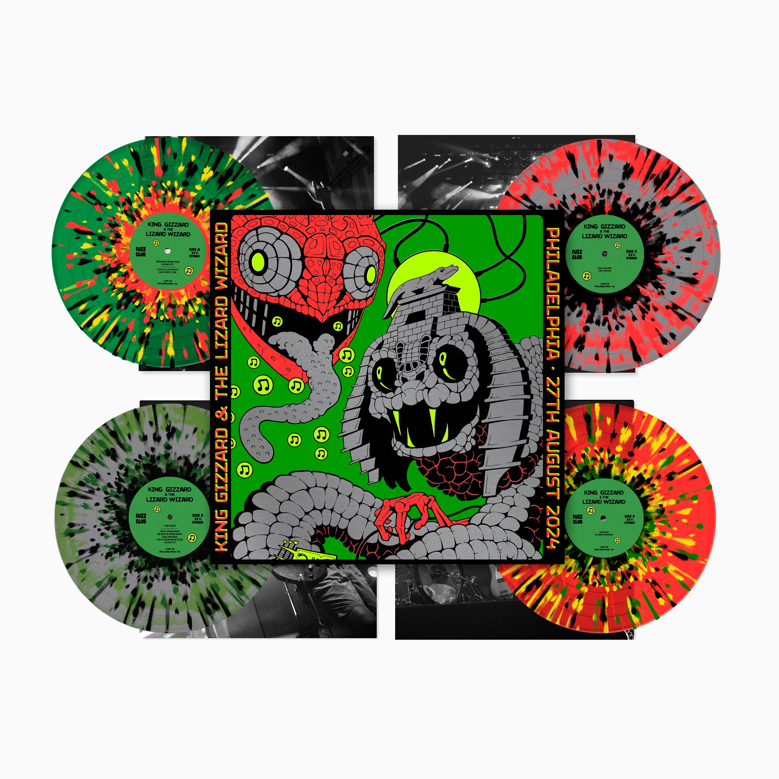 King Gizzard And The Lizard Wizard Live in Philadelphia 24 coffret vinyle 4LP