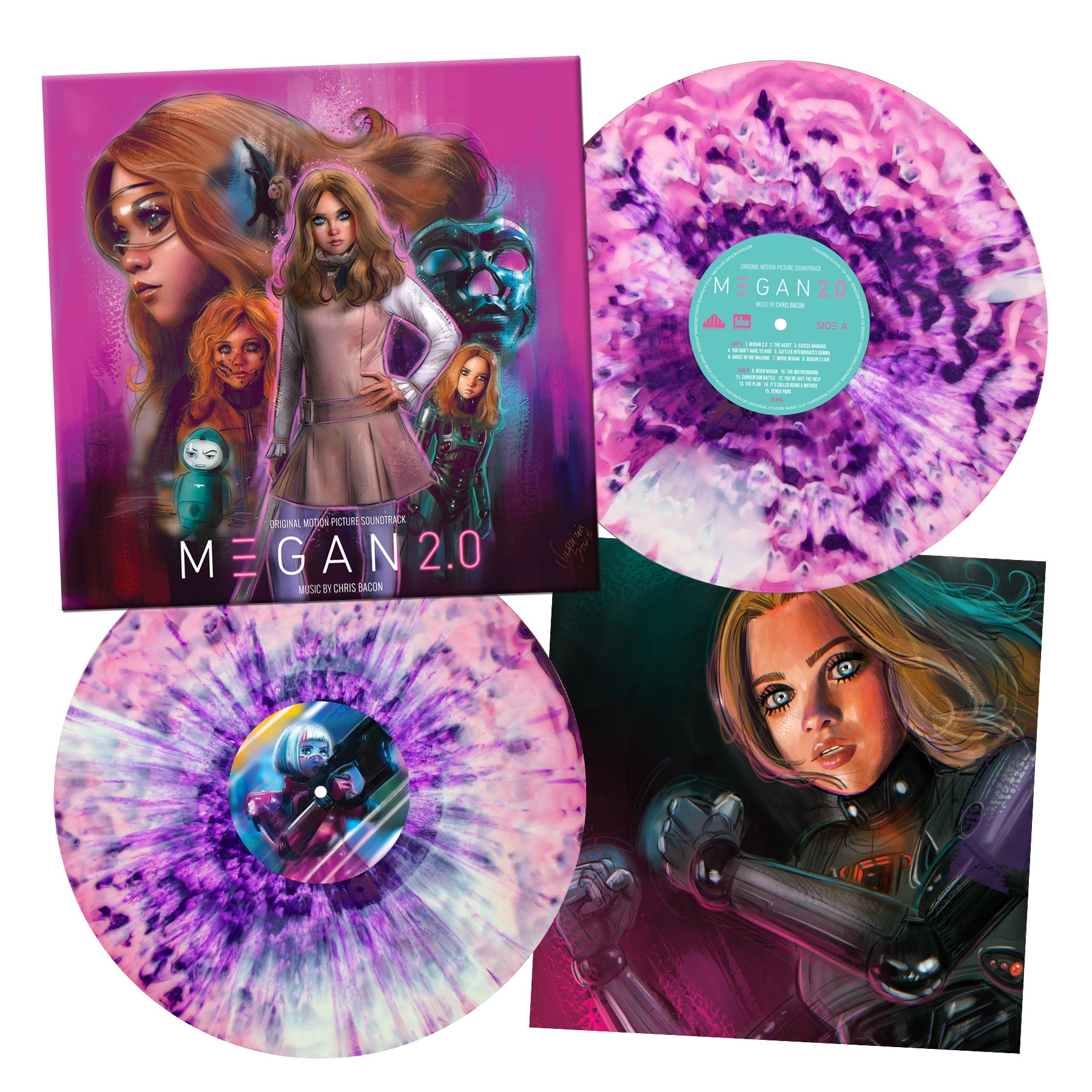 Waxwork Records M3GAN 2.0 vinyle BO Chris Bacon