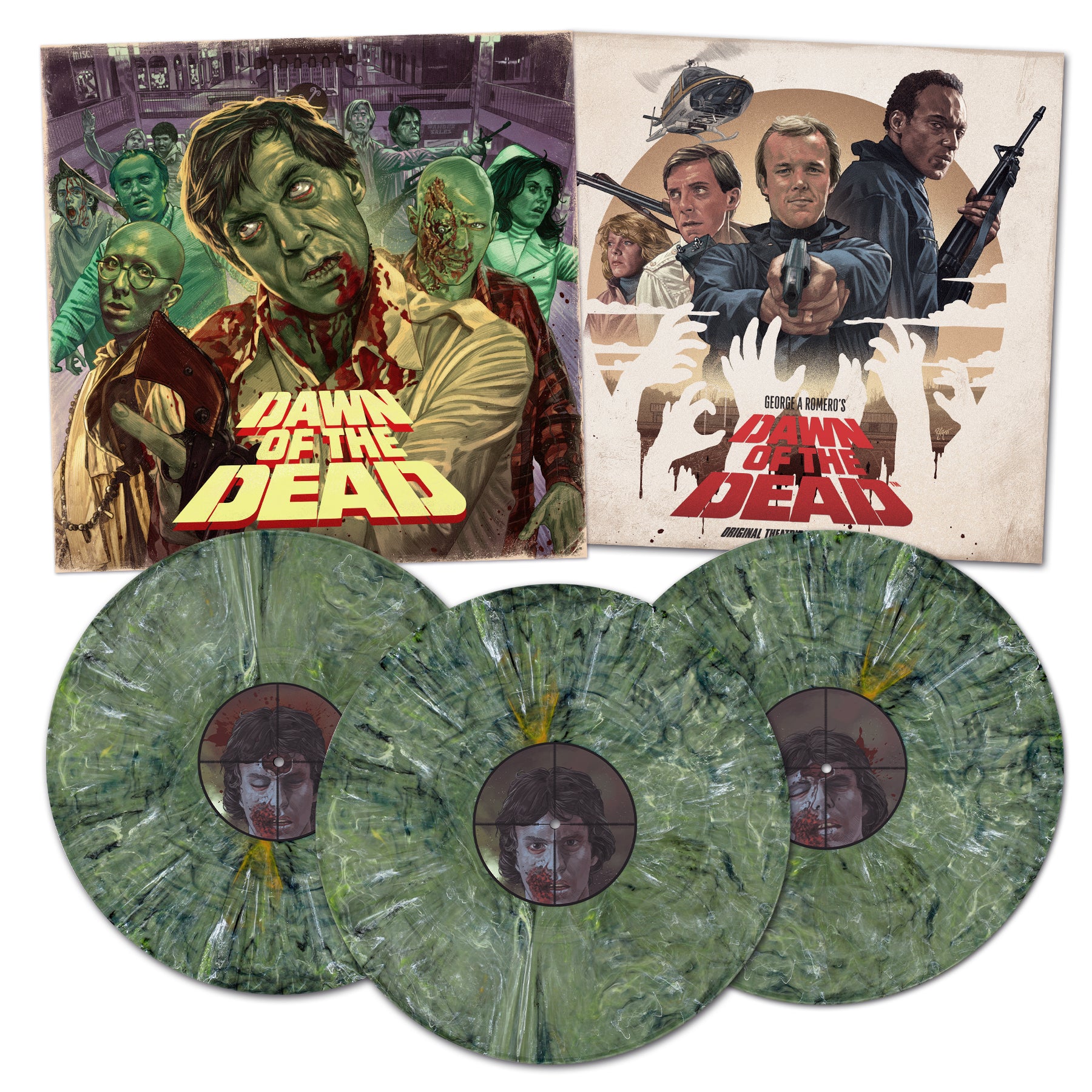 Waxwork Records Dawn of the Dead vinyle 3LP couleur BO