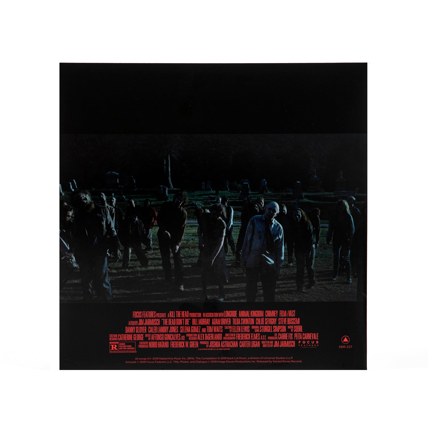 Waxwork Records The Dead Don't Die vinyle BO split rouge bleu