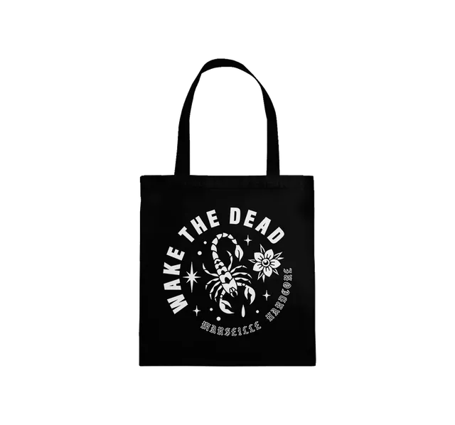 Wake The Dead Scorpion totebag noir coton