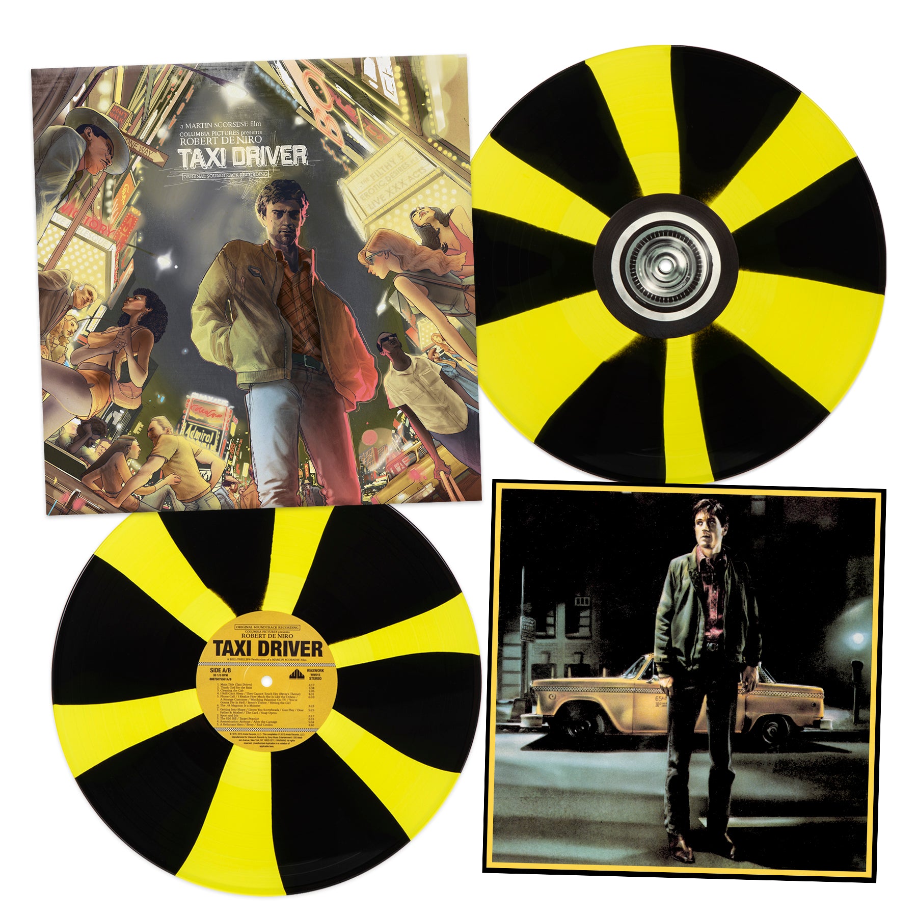 Waxwork Records Taxi Driver double vinyle jaune bande originale
