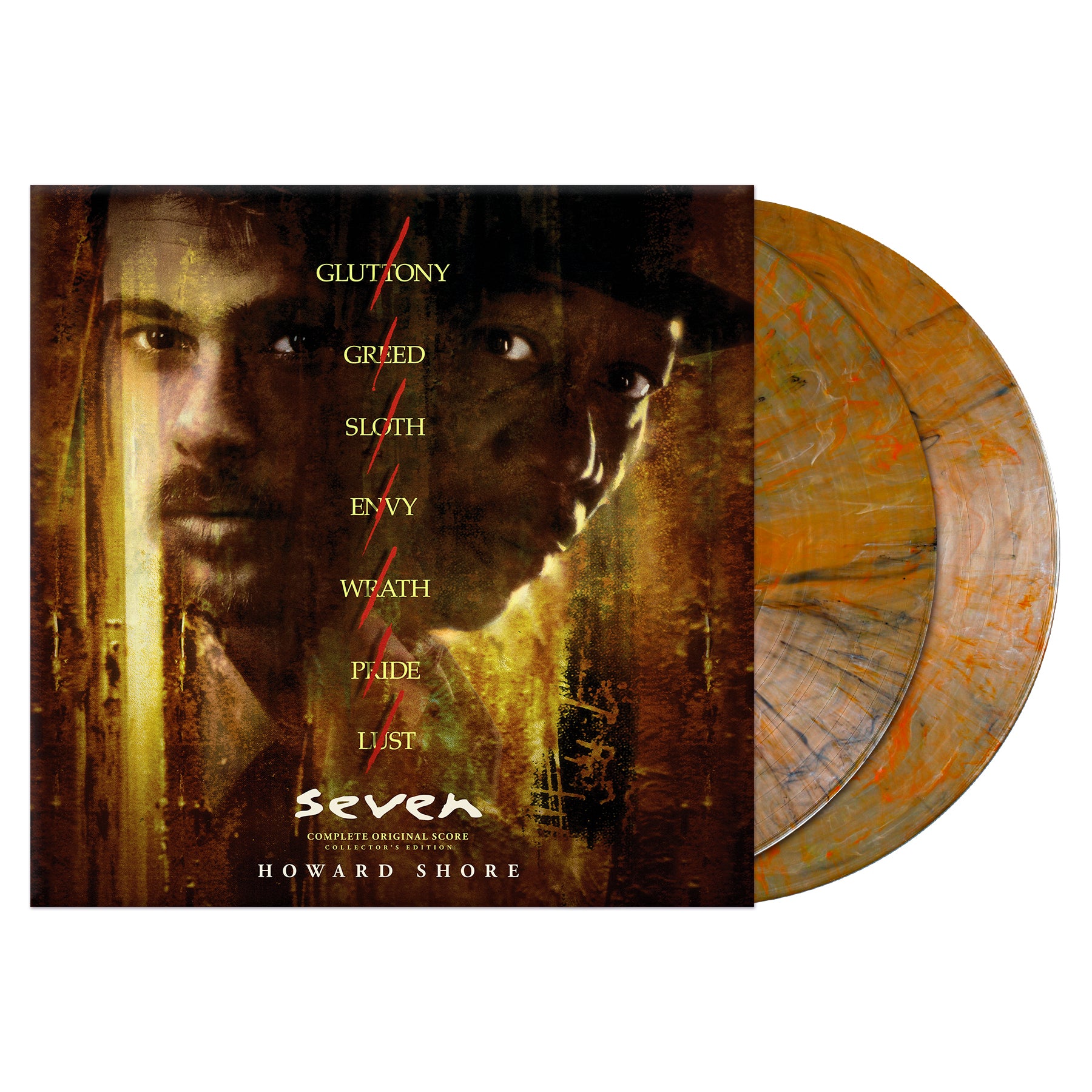 Waxwork Records Seven vinyle 2LP swirl Howard Shore