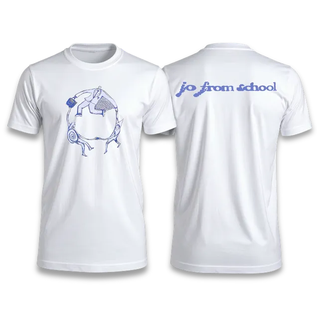 jo from school Grace Flair and Distance t-shirt blanc
